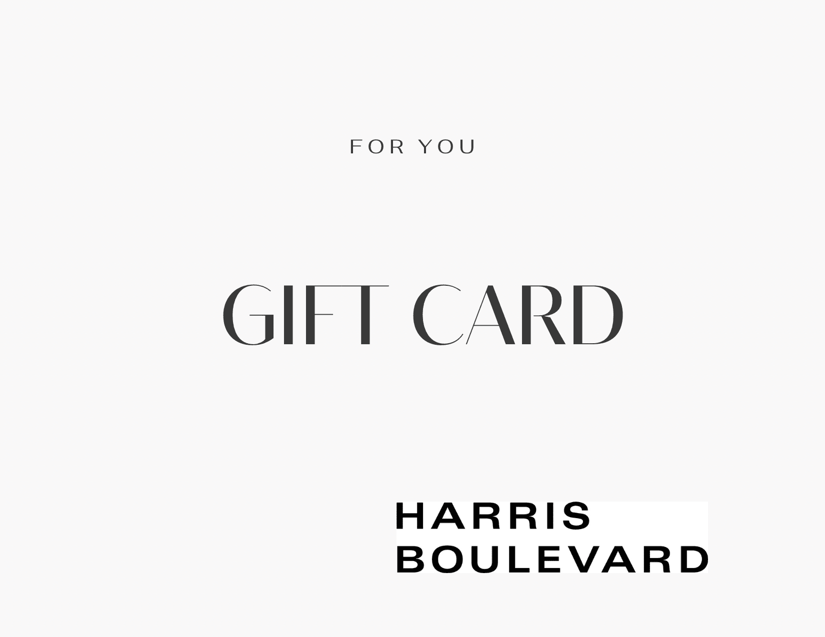 Harris Boulevard Gift Card - harris boulevard