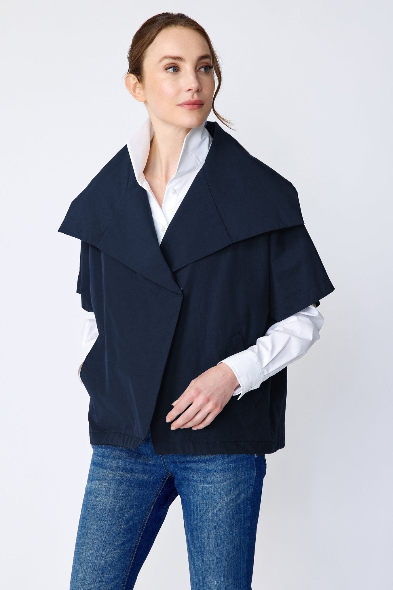 Kal Rieman Paris Jacket - Navy - harris boulevard