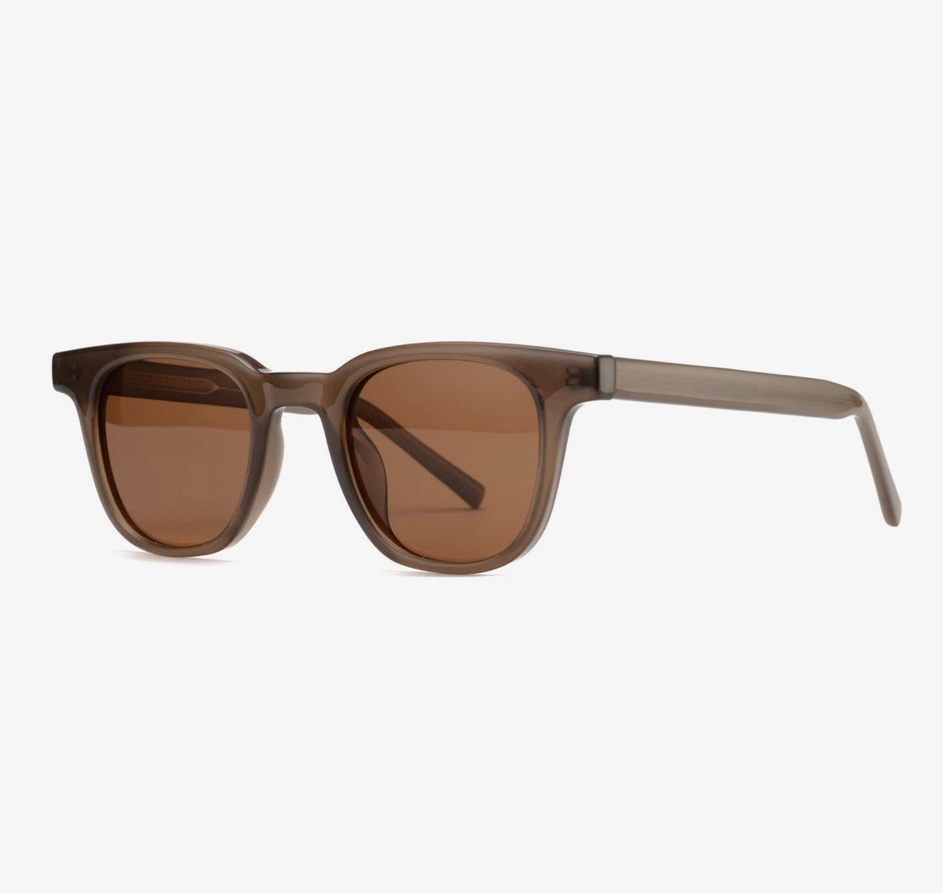 Rhea Transparent Matte Brown Sunglasses - harris boulevard