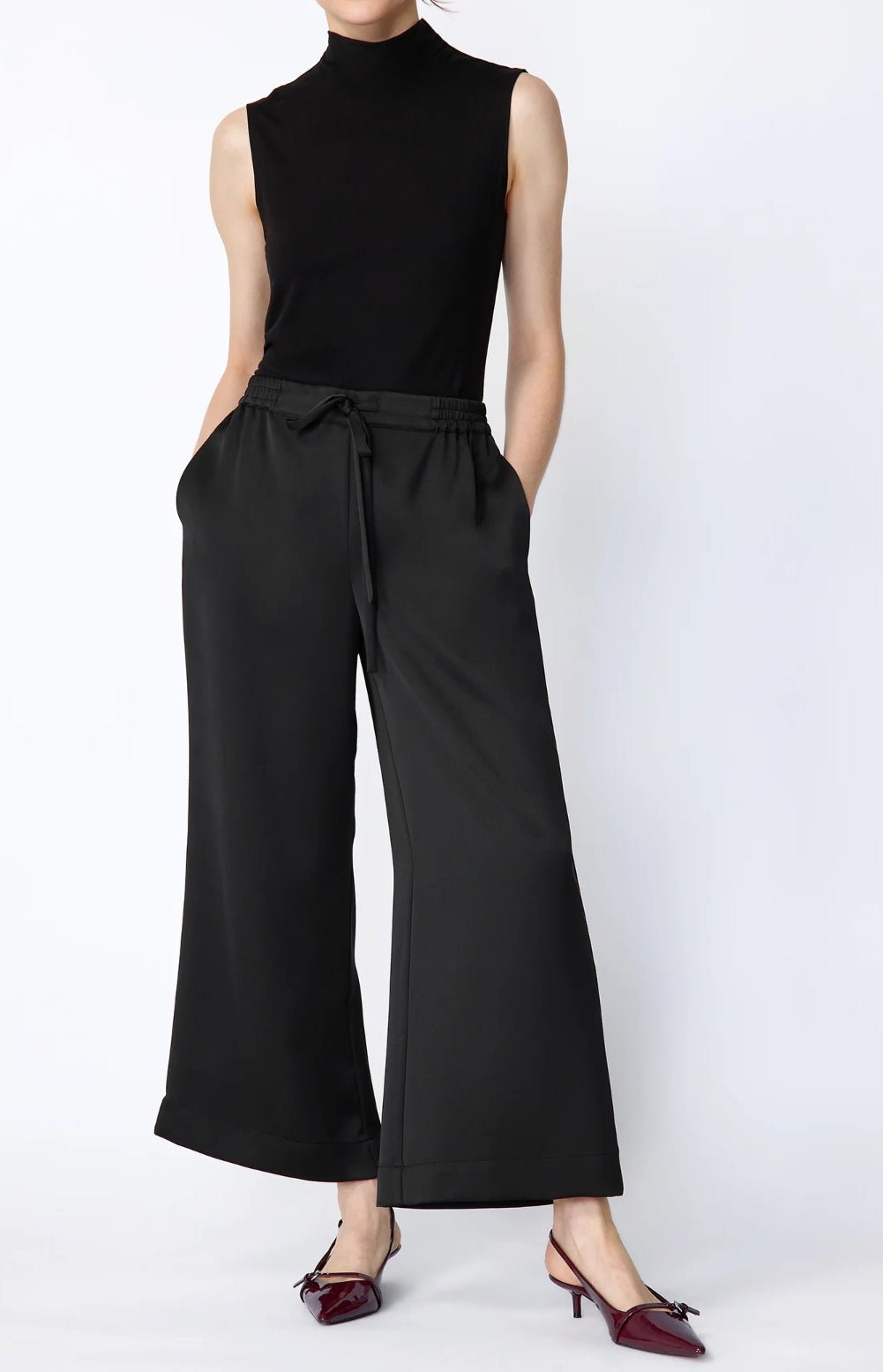 Satin Celeste Pant - harris boulevard