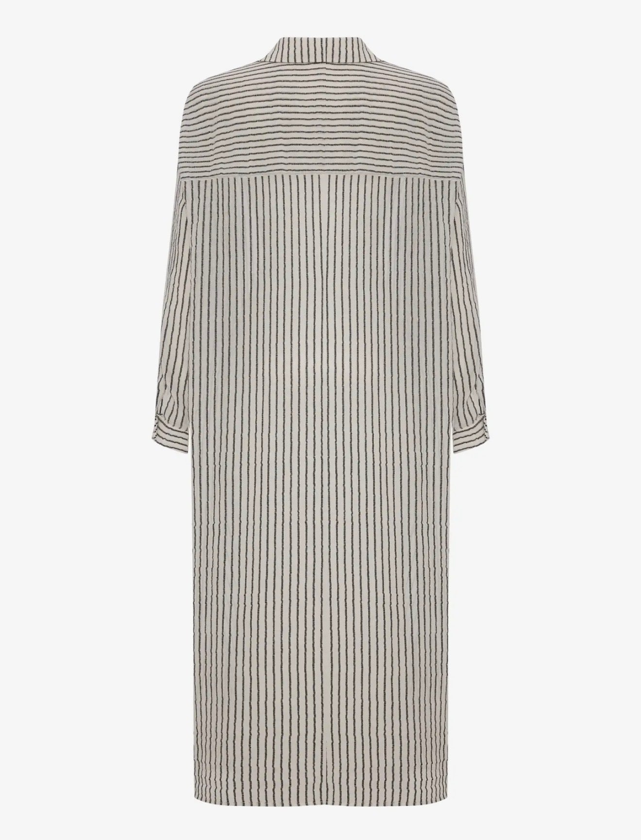 Voyage Shirt Dress - Black Stripe