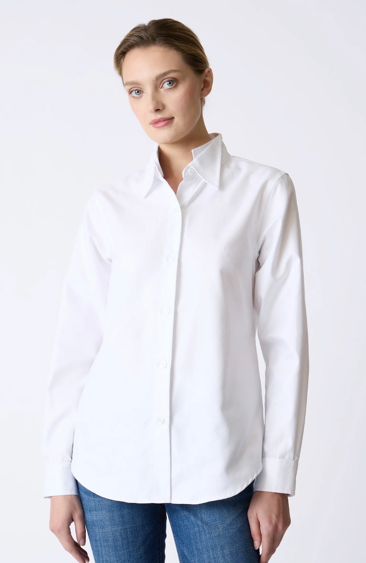 Double Collar Shirt - Herringbone