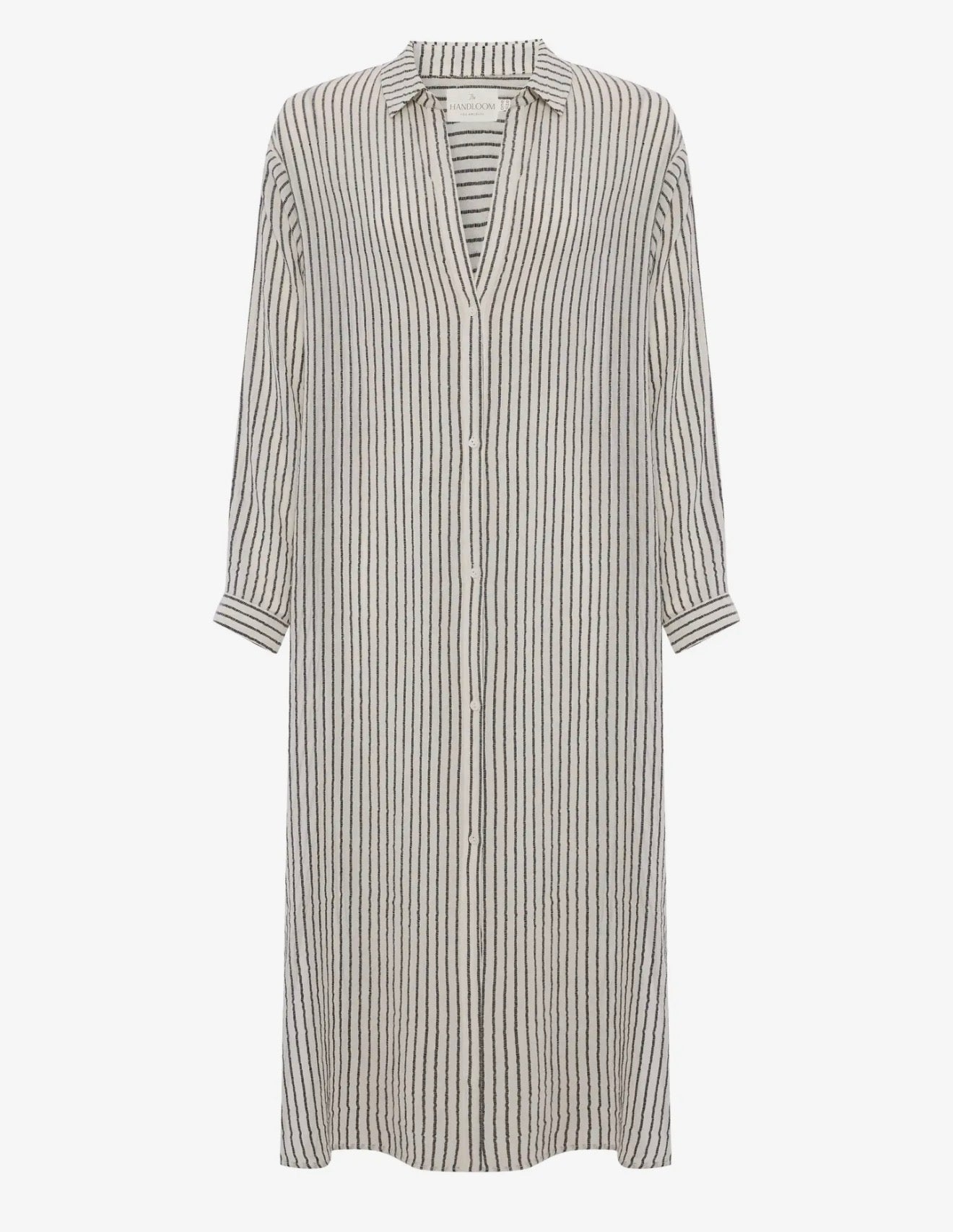 Voyage Shirt Dress - Black Stripe