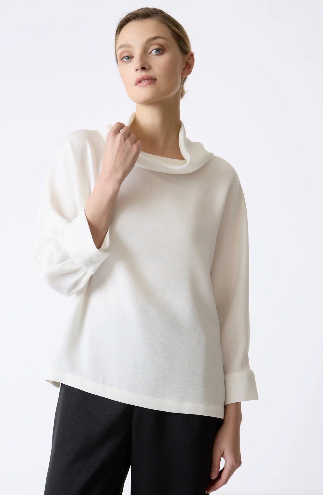 Ellie Satin Turtleneck