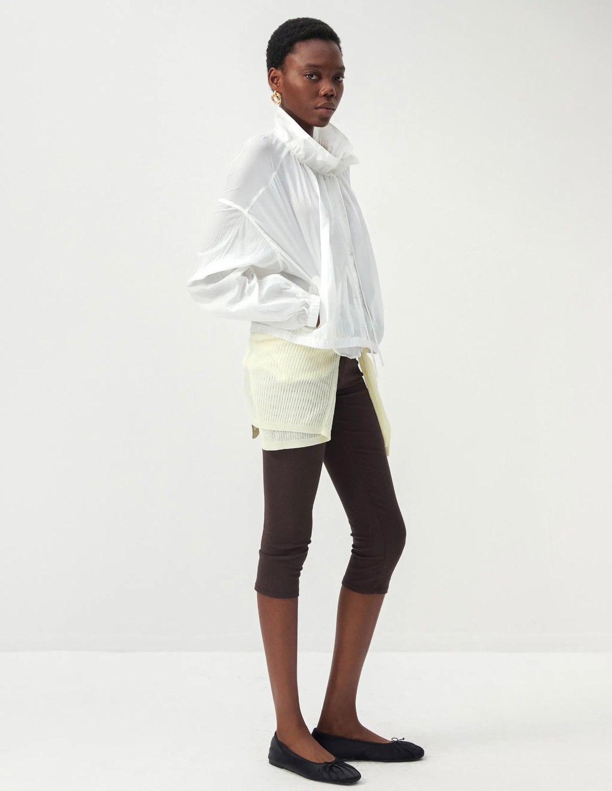 Sheer Zip-Front Jacket