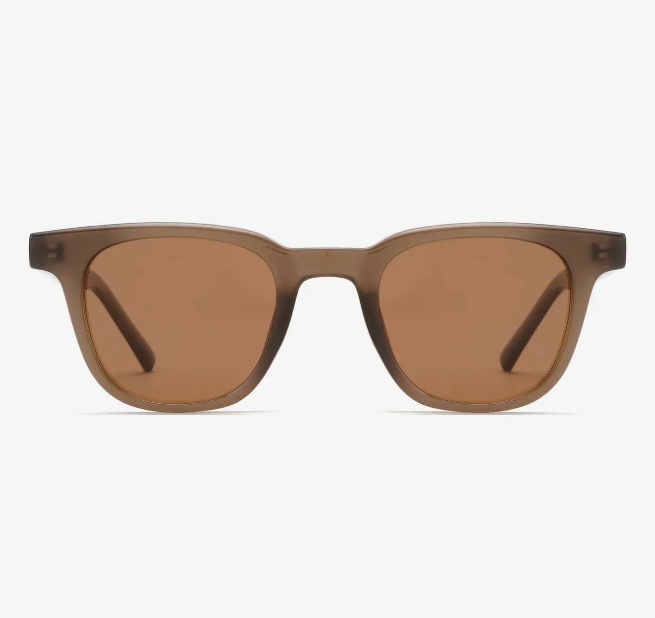 Rhea Transparent Matte Brown Sunglasses