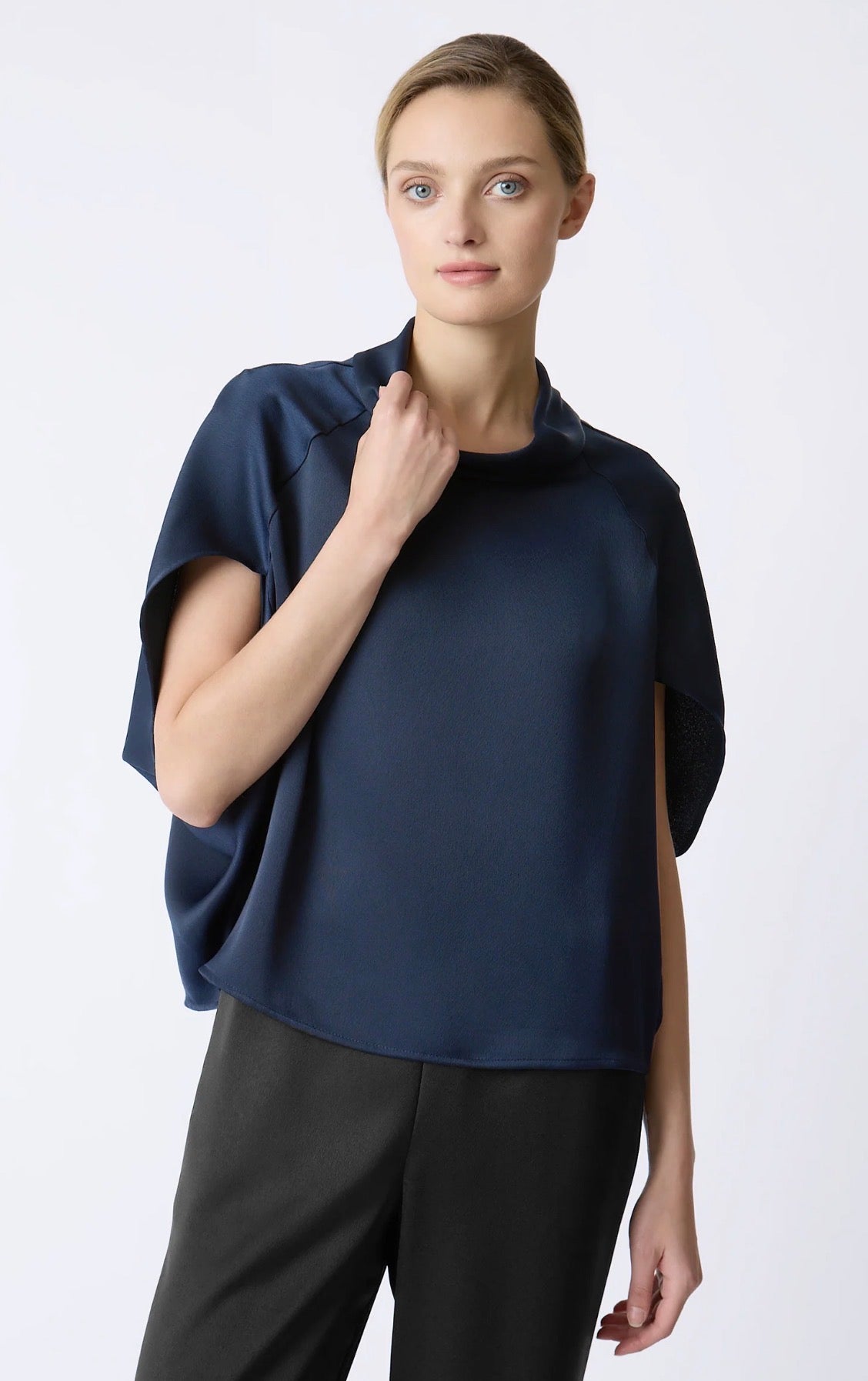 Kal Rieman Satin Cape Top (3 Colors)