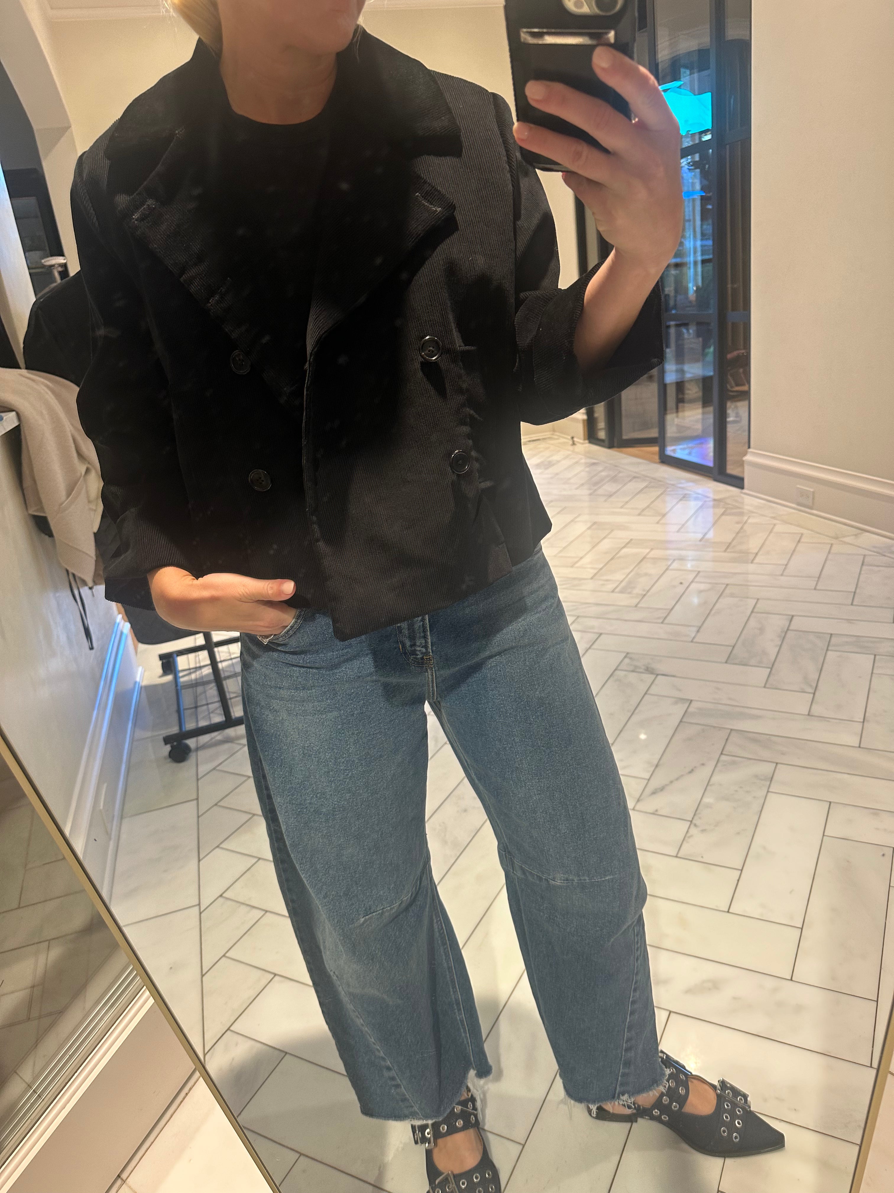 Barrel Jean - Medium Blue