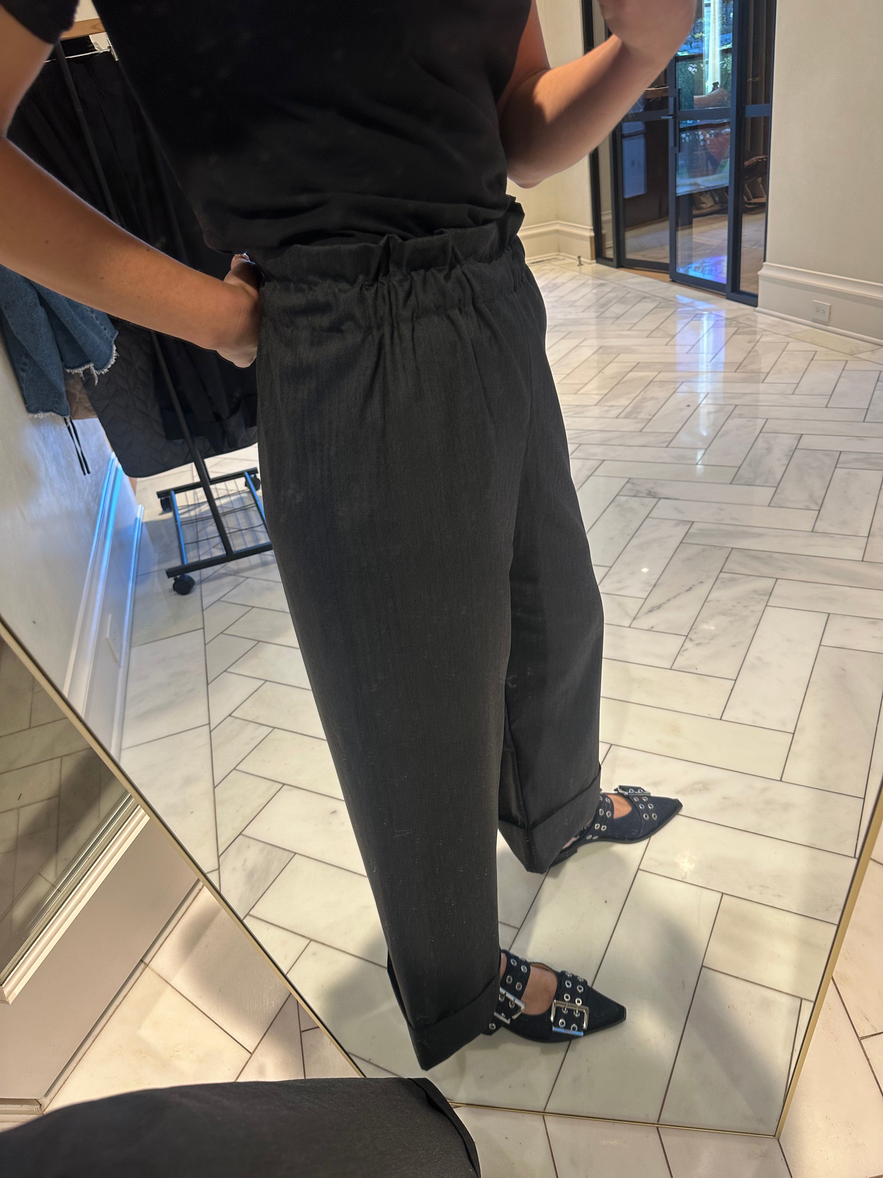 Cuffed Gabardine Pant