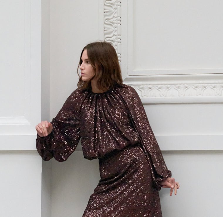 Ava Sequin Top - harris boulevard