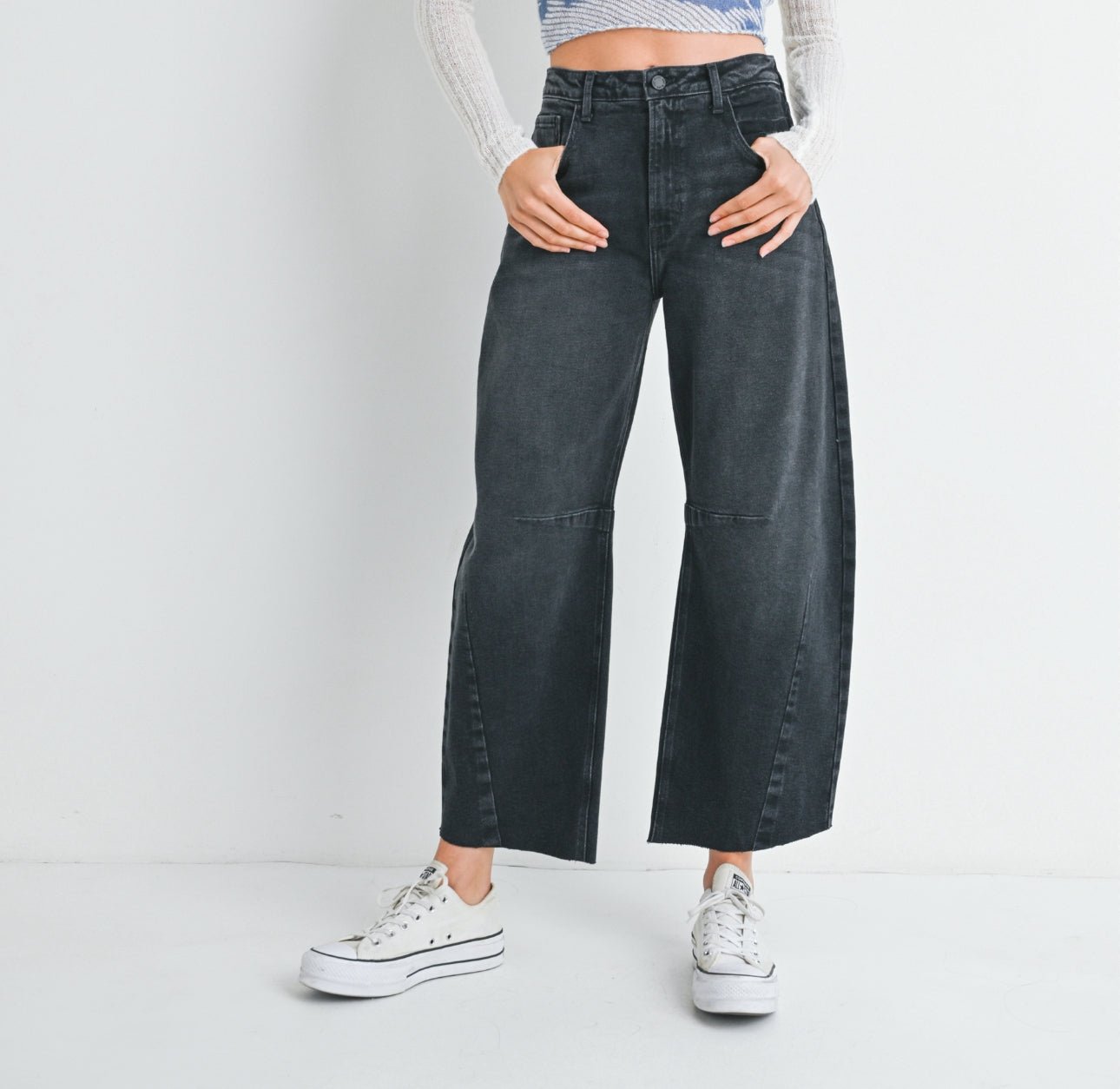 Black Barrel Jean - harris boulevard