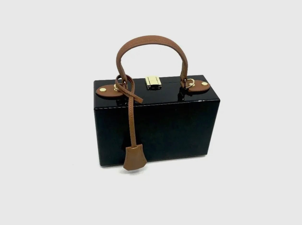 Black Pill Box Purse - harris boulevard