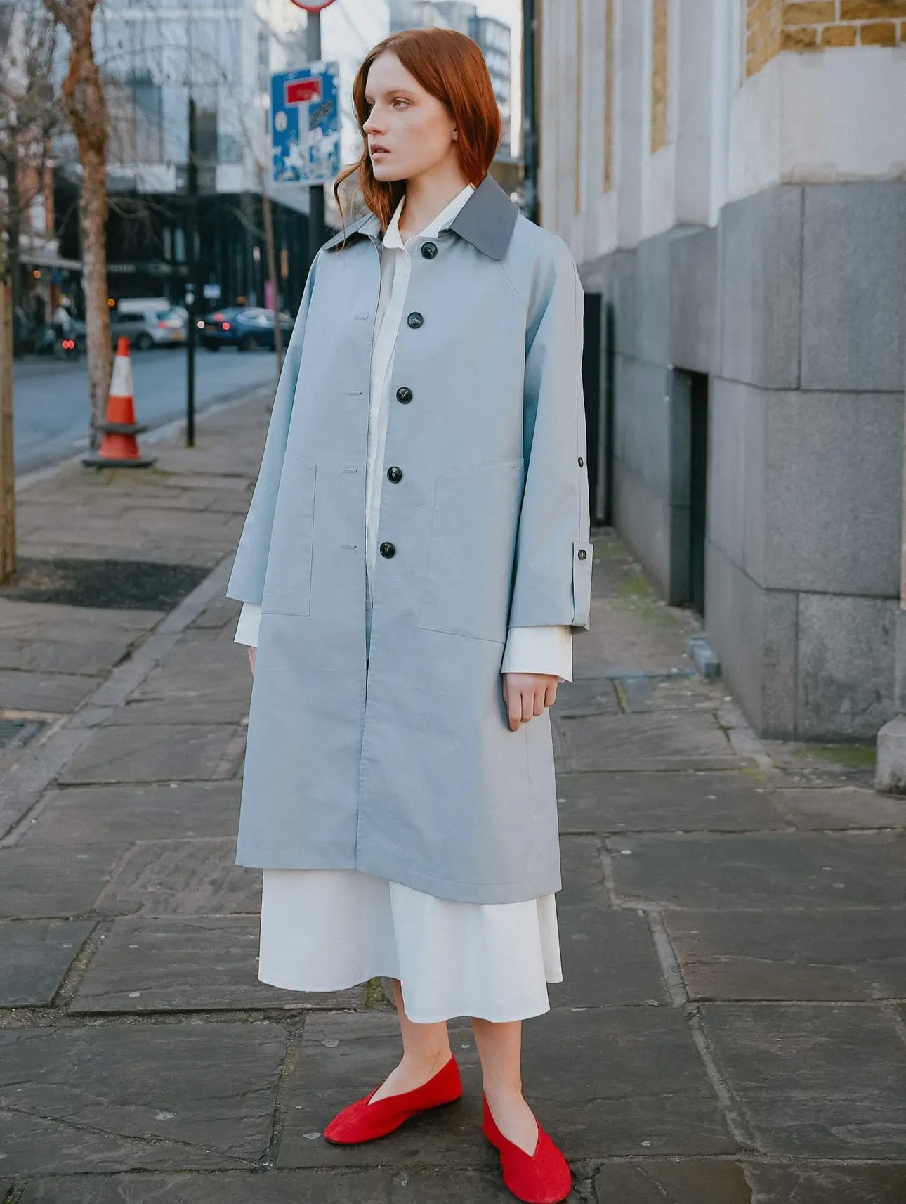 Blue Trench - Pre Order - harris boulevard