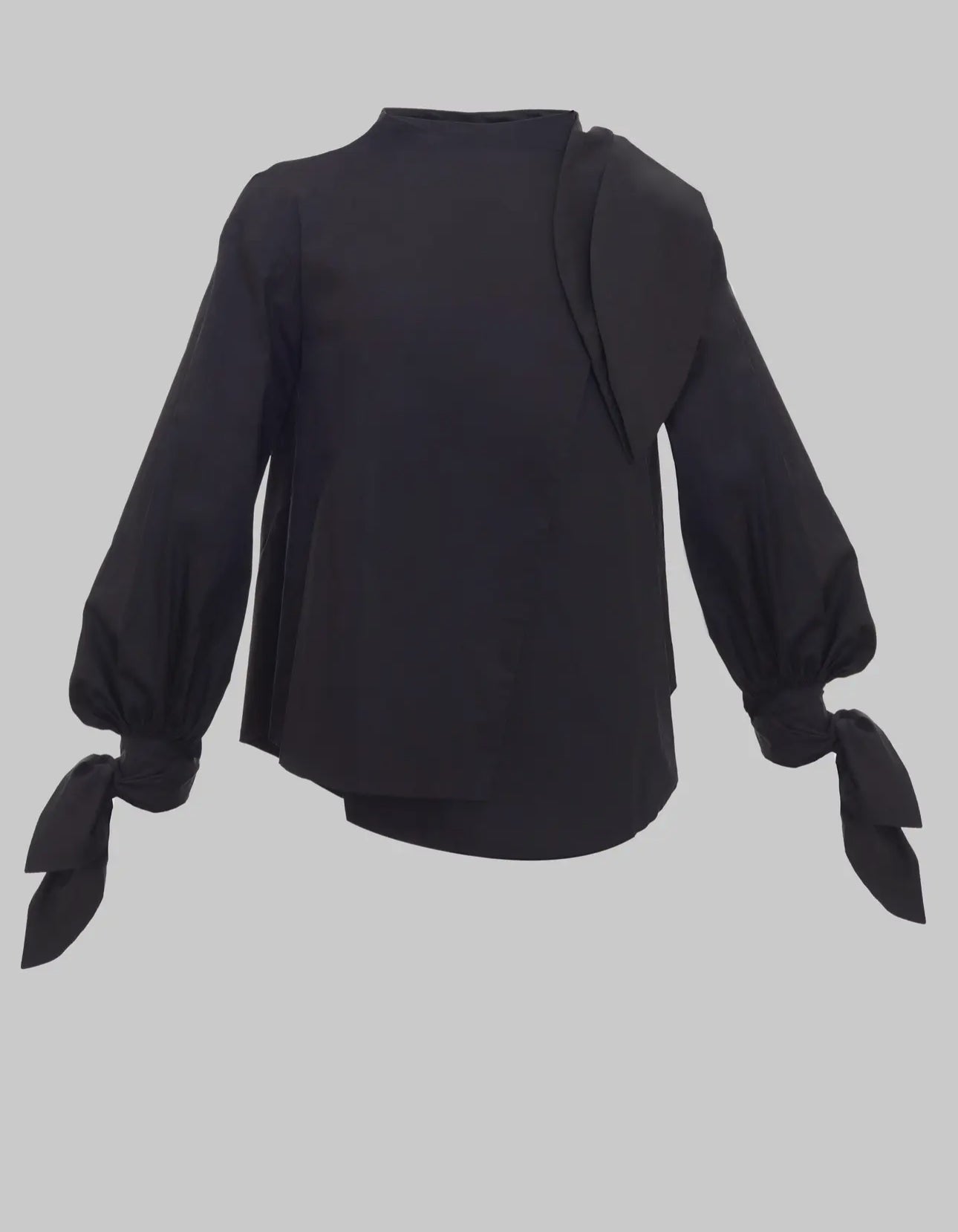Bow Shirt - Black - harris boulevard