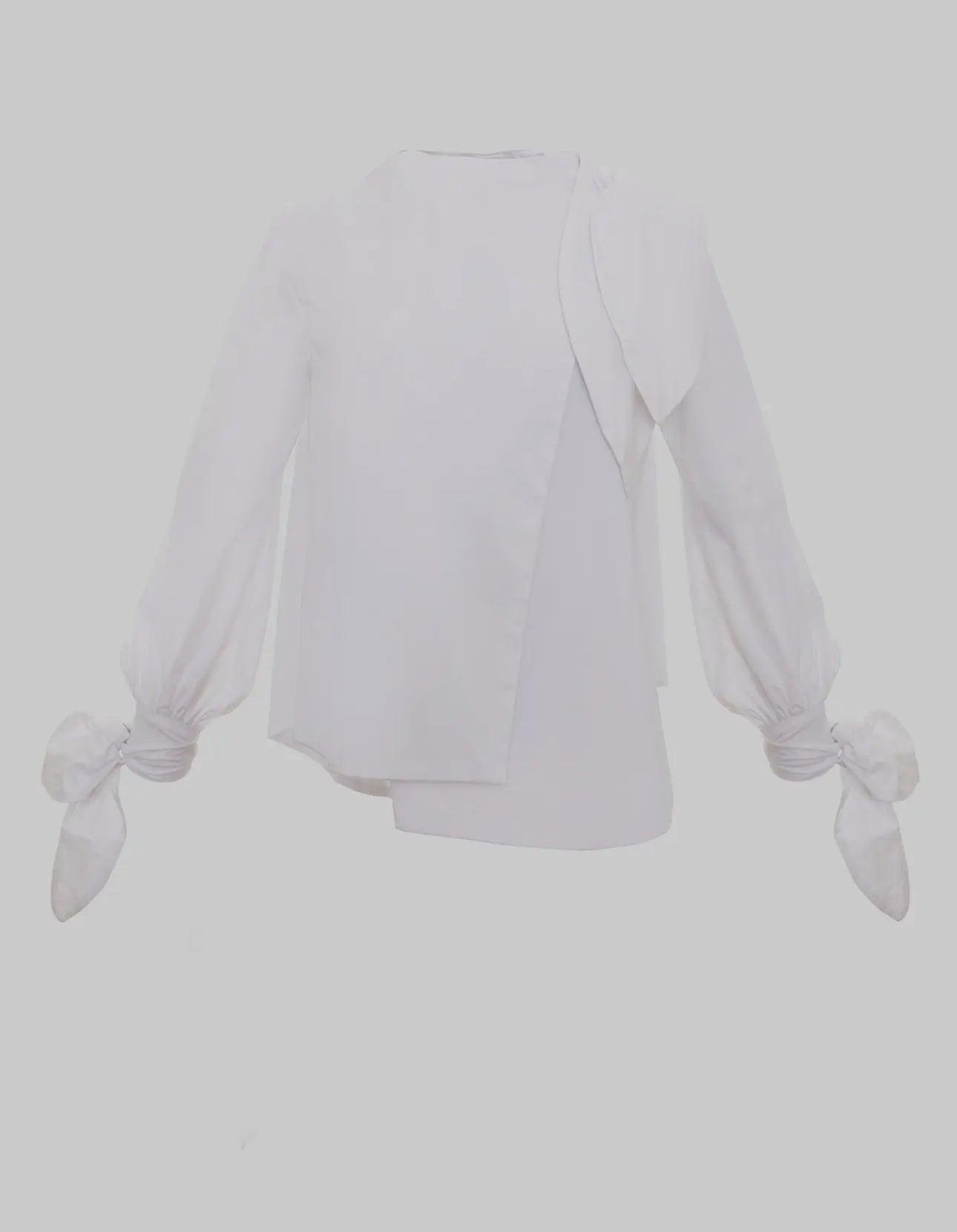 Bow Shirt - White - harris boulevard