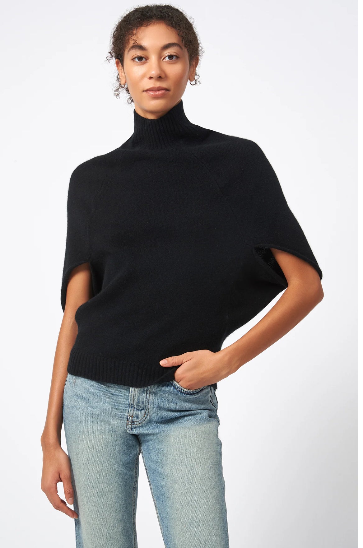 Cashmere Cape Sweater. - harris boulevard