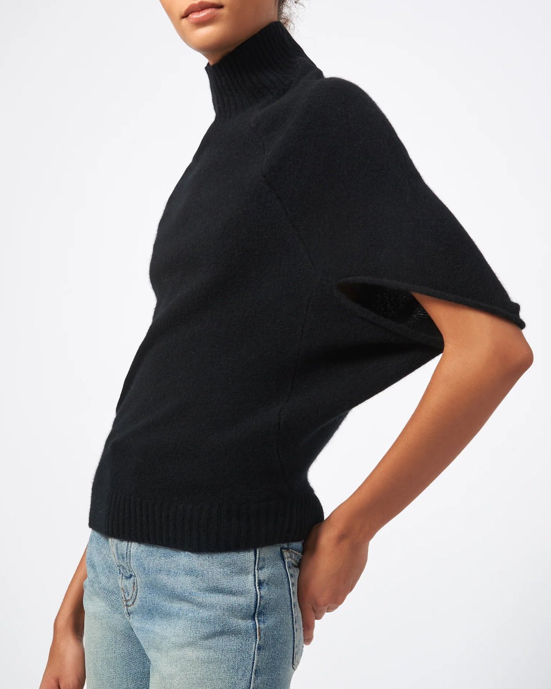 Cashmere Cape Sweater. - harris boulevard