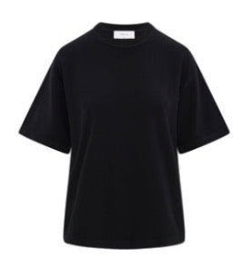 Cashmere Oversized Tee - Black - harris boulevard
