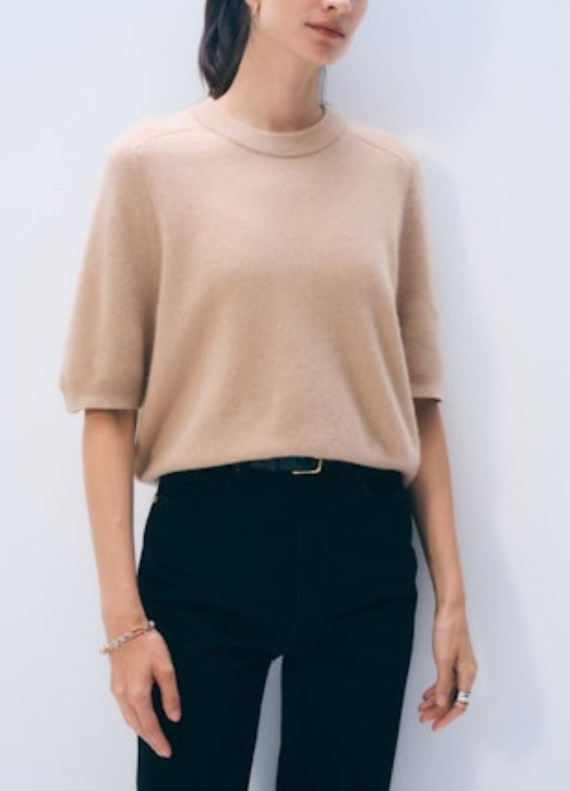 Cashmere Relaxed T-shirt - harris boulevard