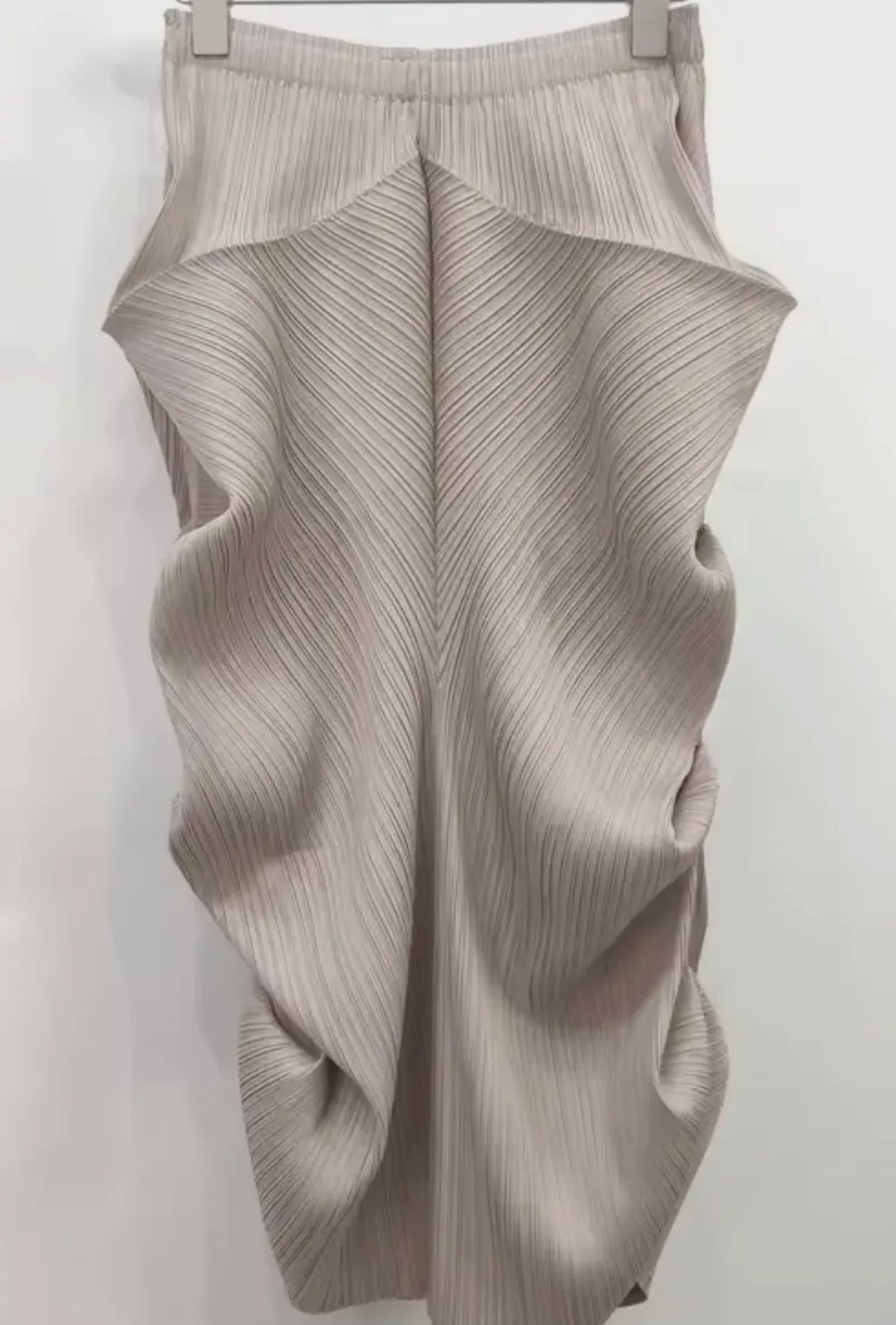 Champagne Sculptural Skirt - harris boulevard