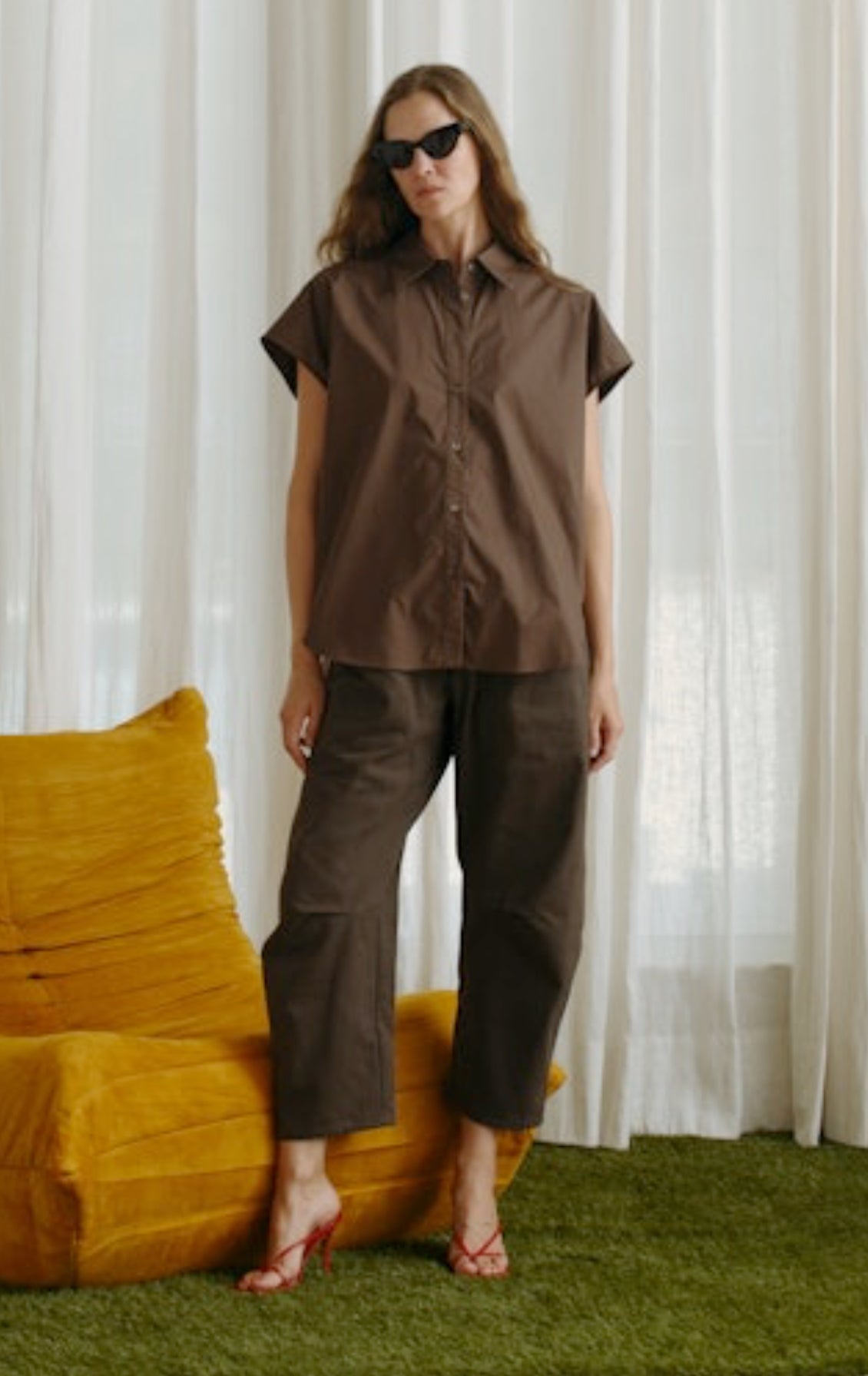 Chocolate Travis Pant - harris boulevard