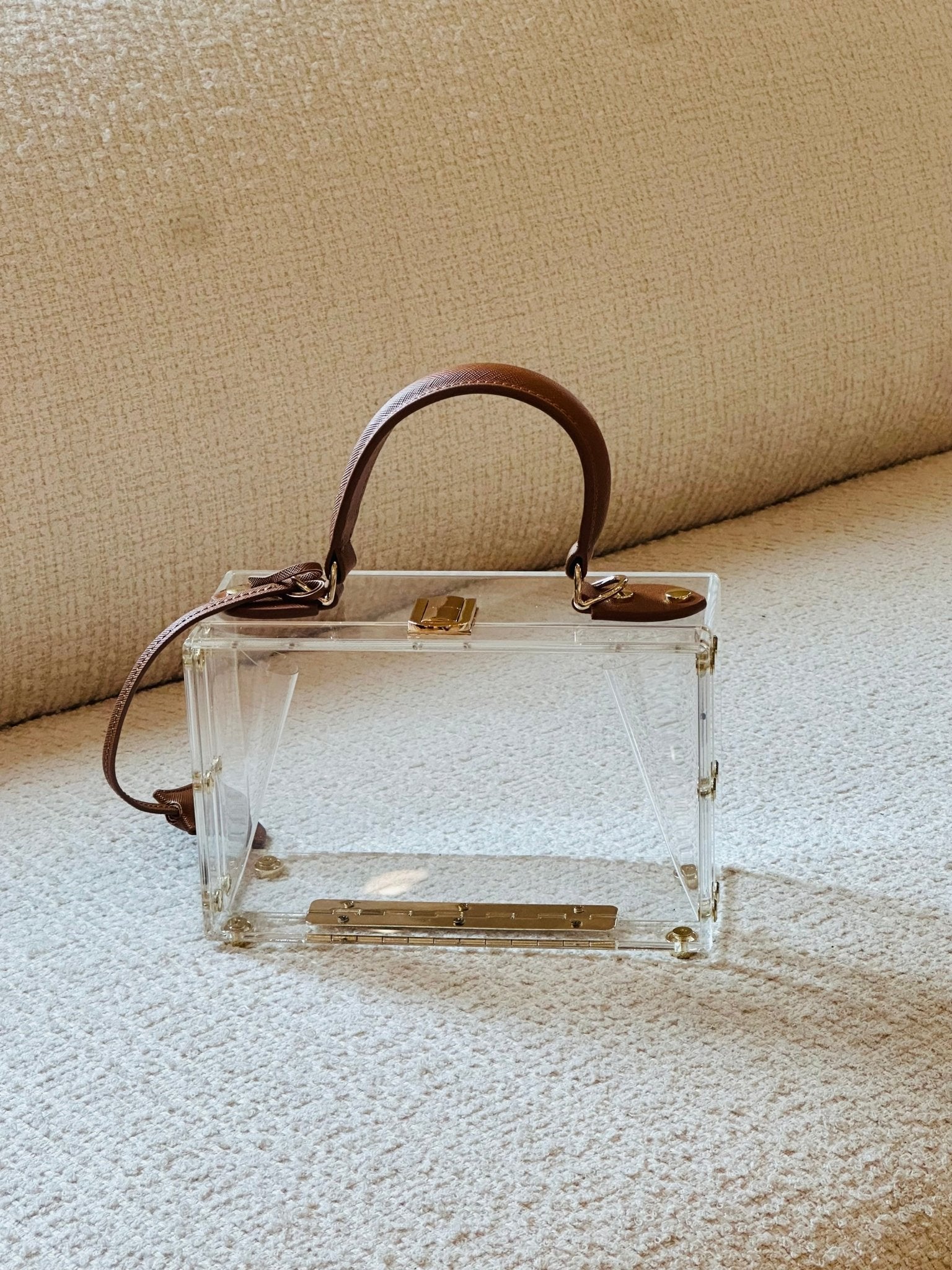 Clear Pillbox Purse - Harris Boulevard