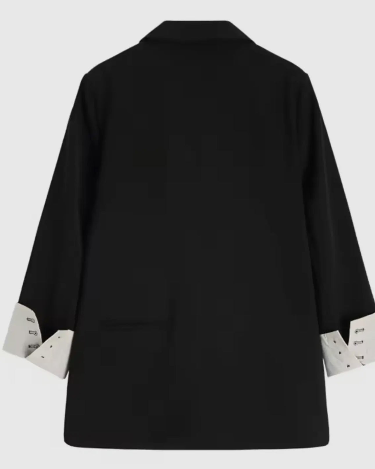 Contrast Cuff Blazer - Pre Order August - harris boulevard