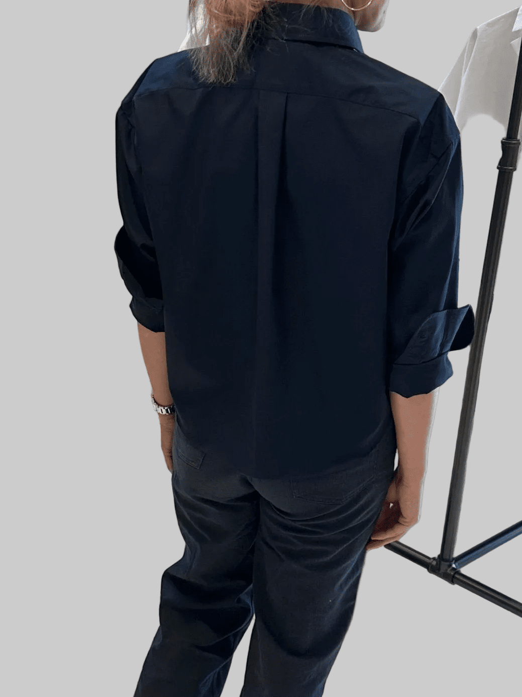 Cropped Boyfriend Shirt - harris boulevard