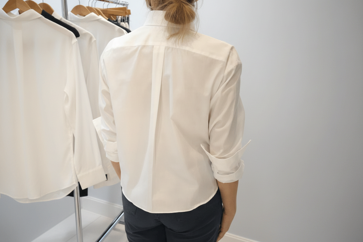 Cropped Boyfriend Shirt - harris boulevard
