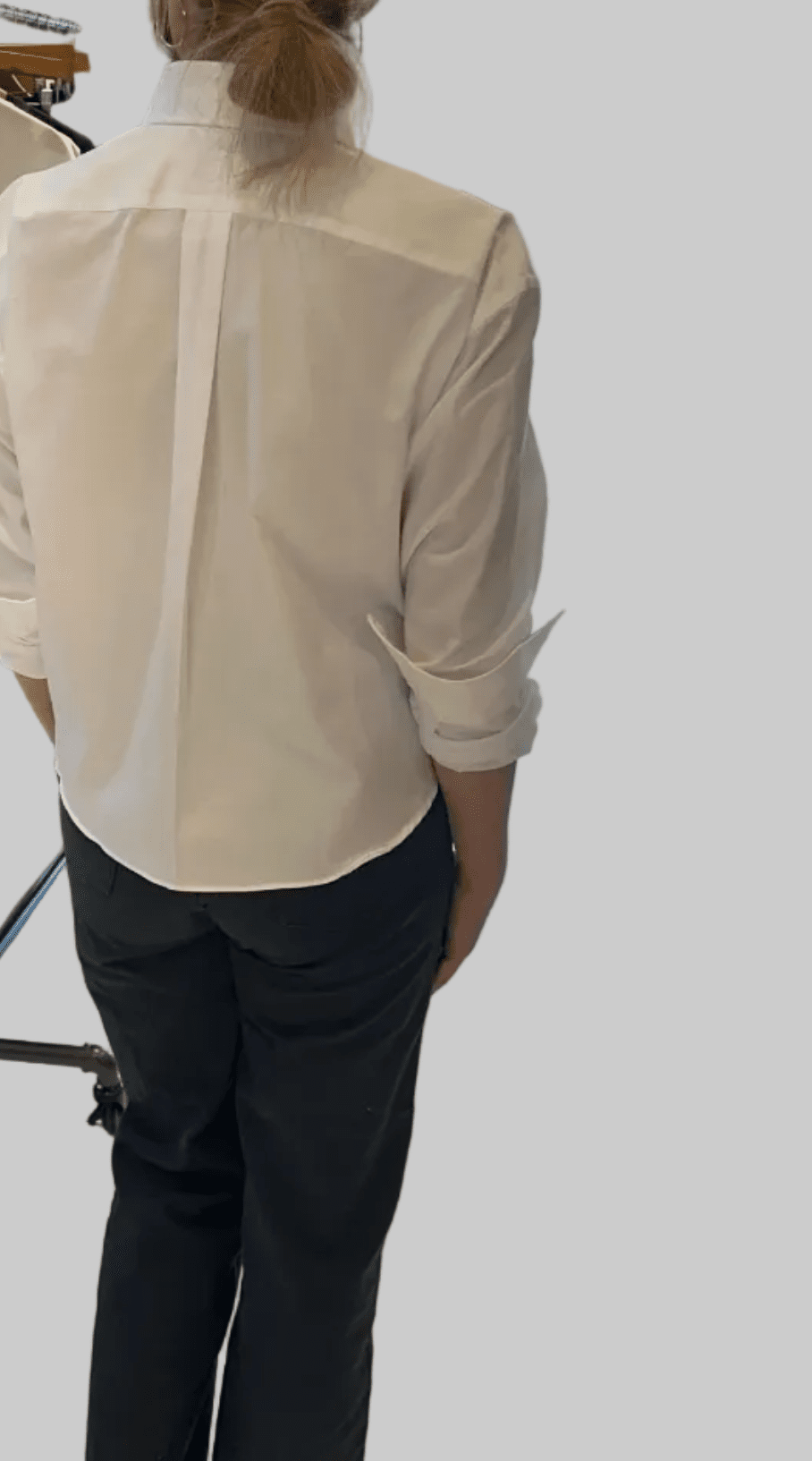 Cropped Boyfriend Shirt - harris boulevard