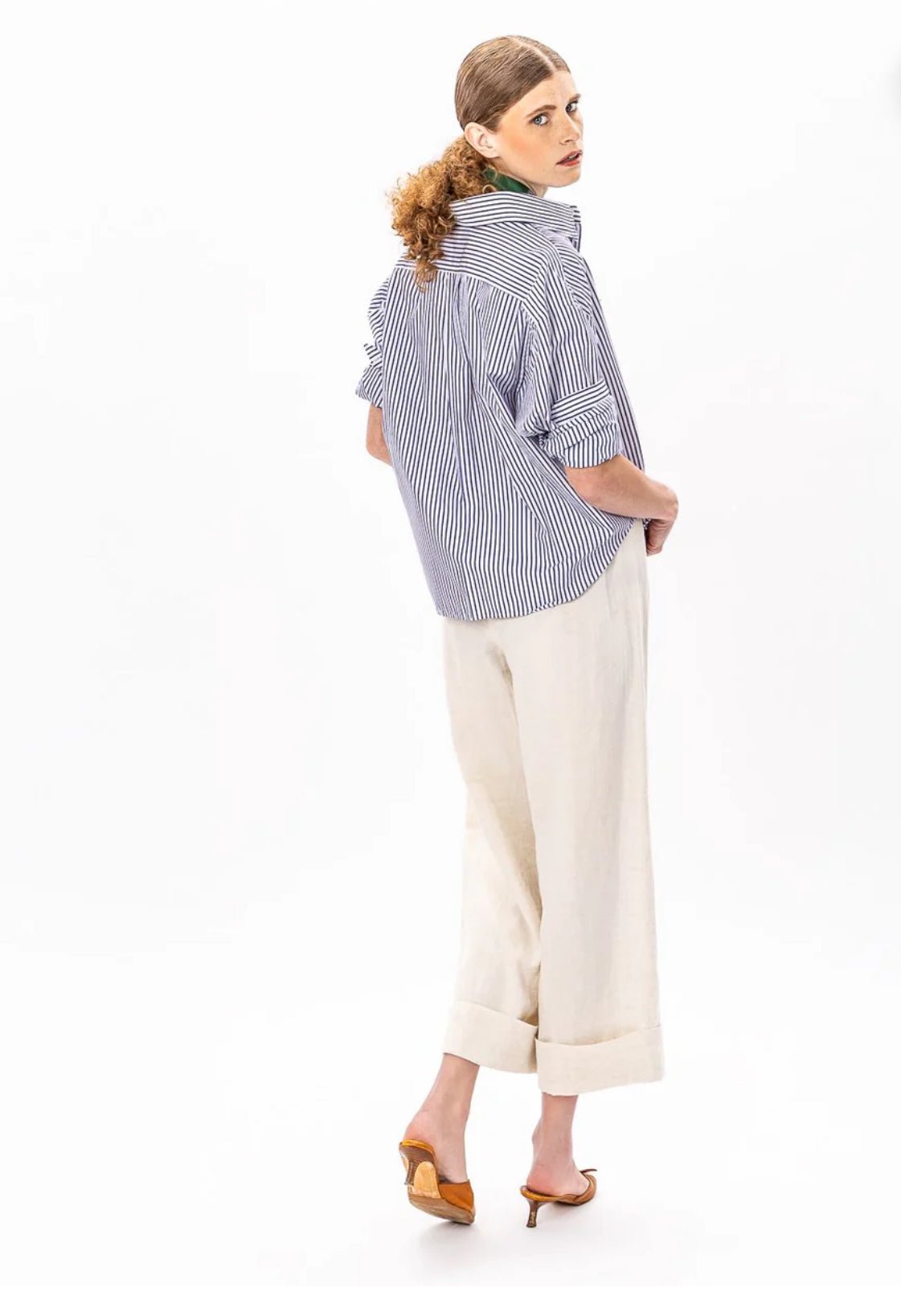 Cropped Boyfriend Shirt - harris boulevard