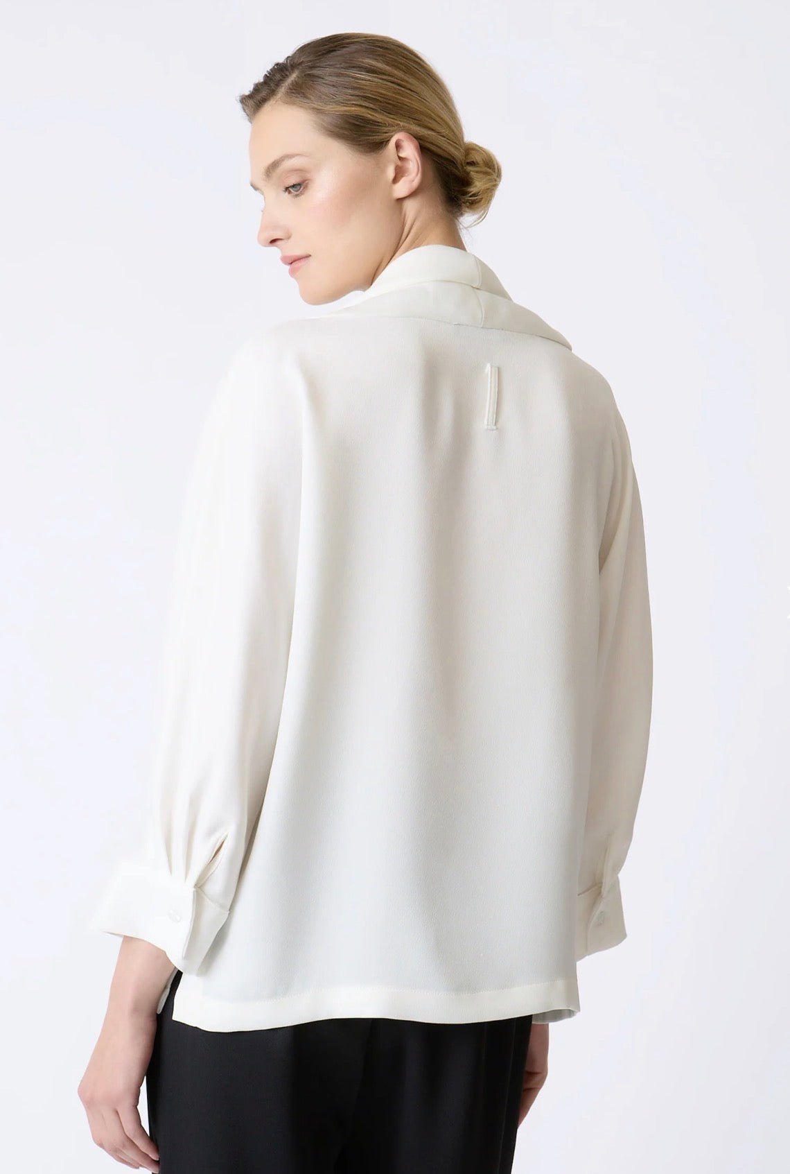 Ellie Satin Turtleneck - harris boulevard
