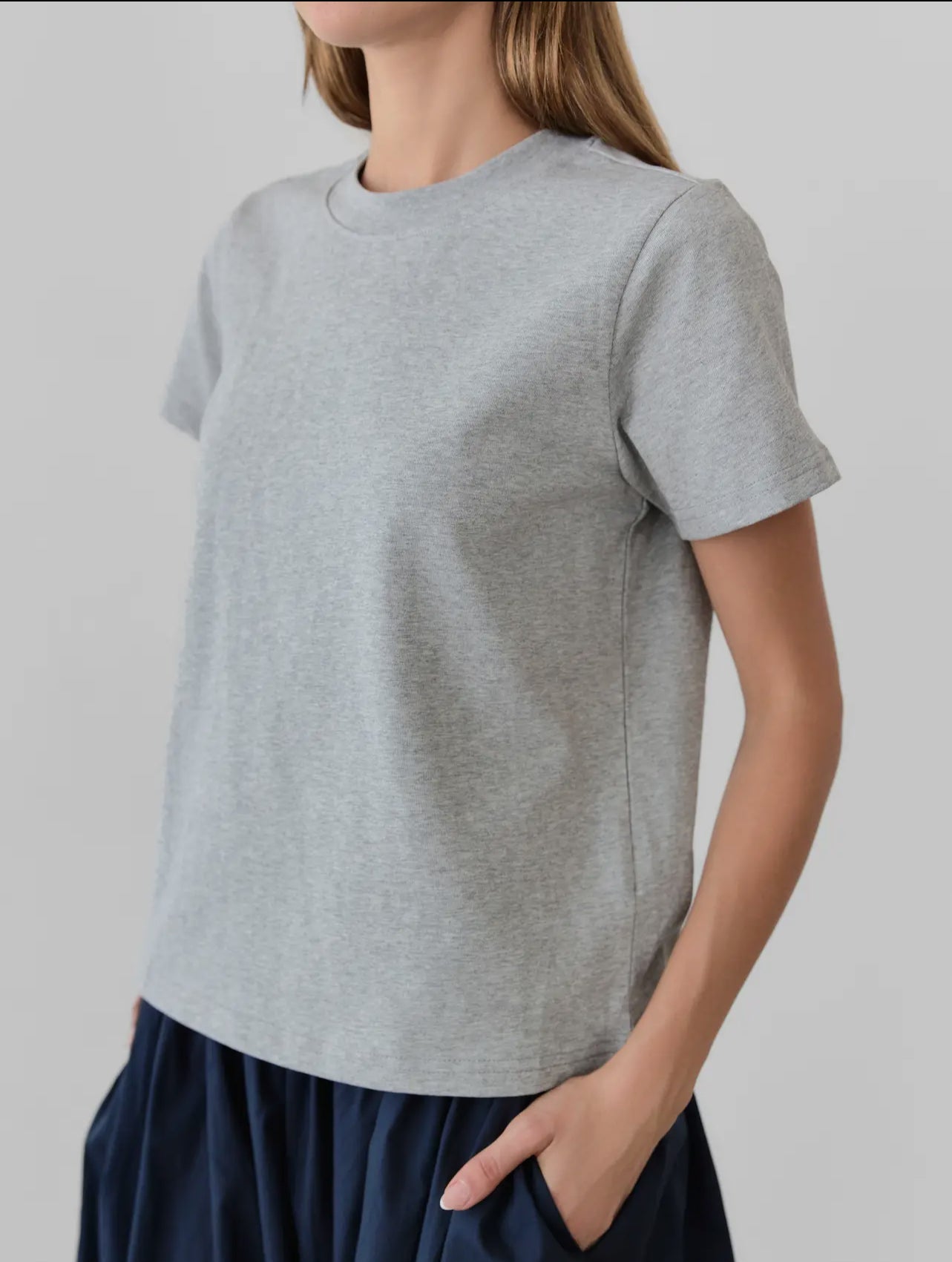 Grey Basic Tee - Harris Boulevard