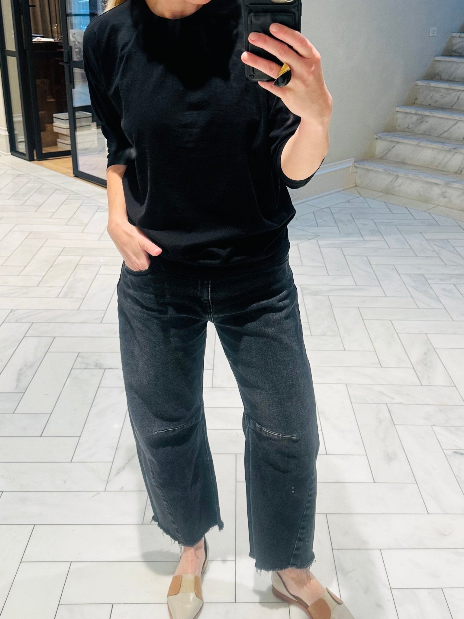 HB 3/4 Sleeve Tee - harris boulevard