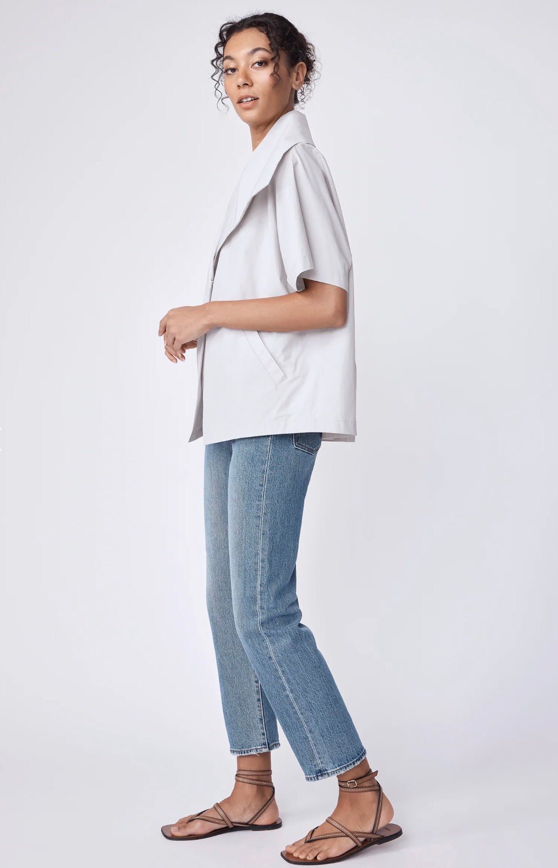 Kal Rieman Paris Jacket - Stone - harris boulevard