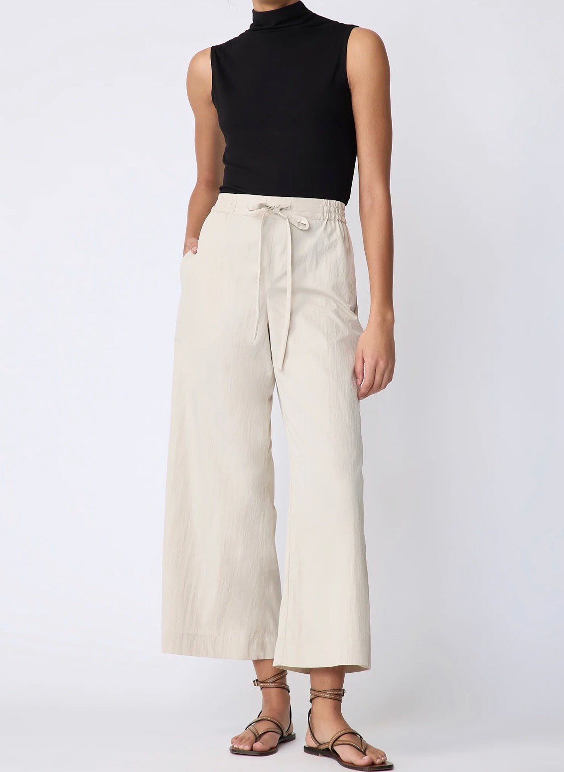 Khaki Celeste Pant - harris boulevard