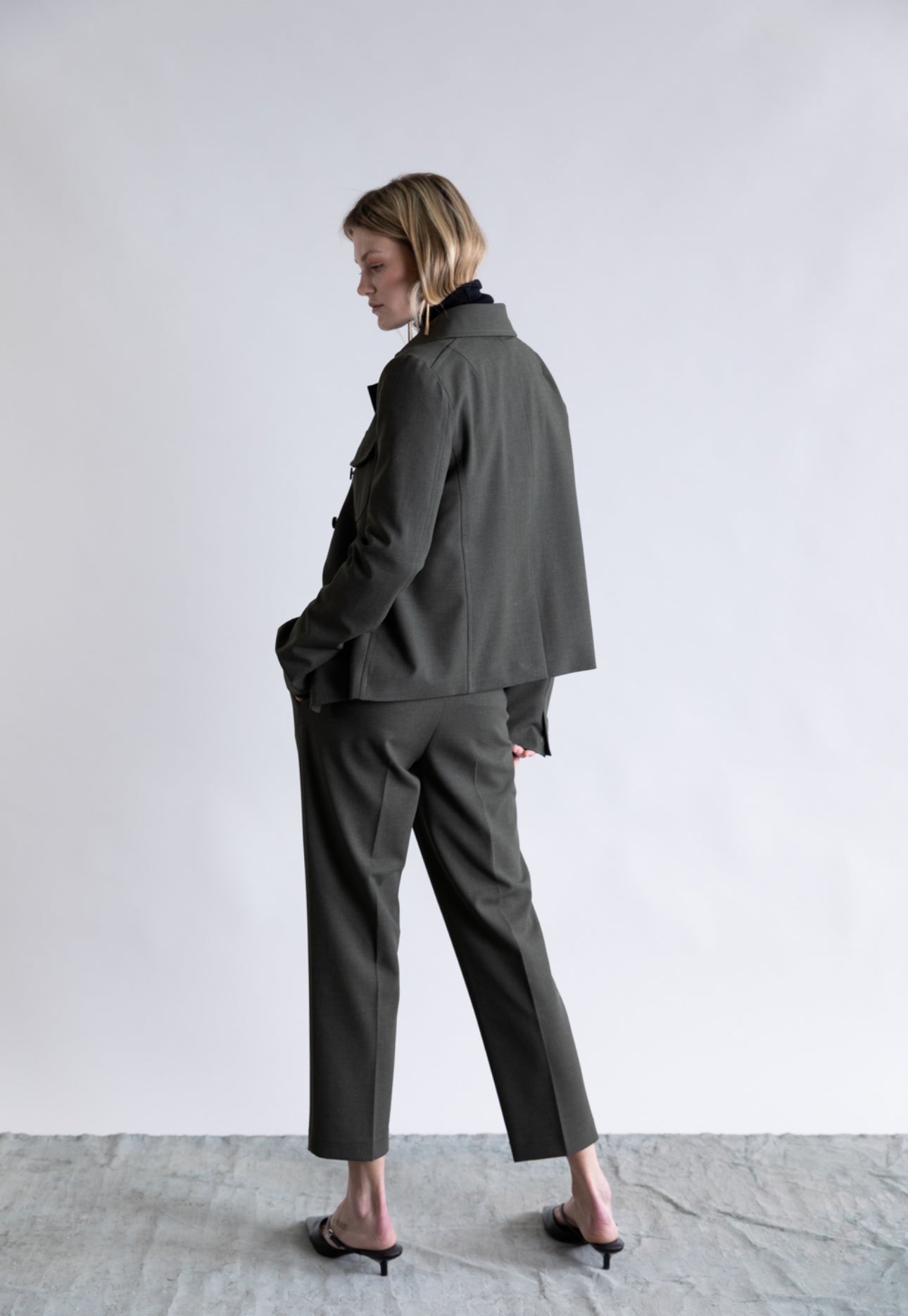 Khaki Jacket - harris boulevard