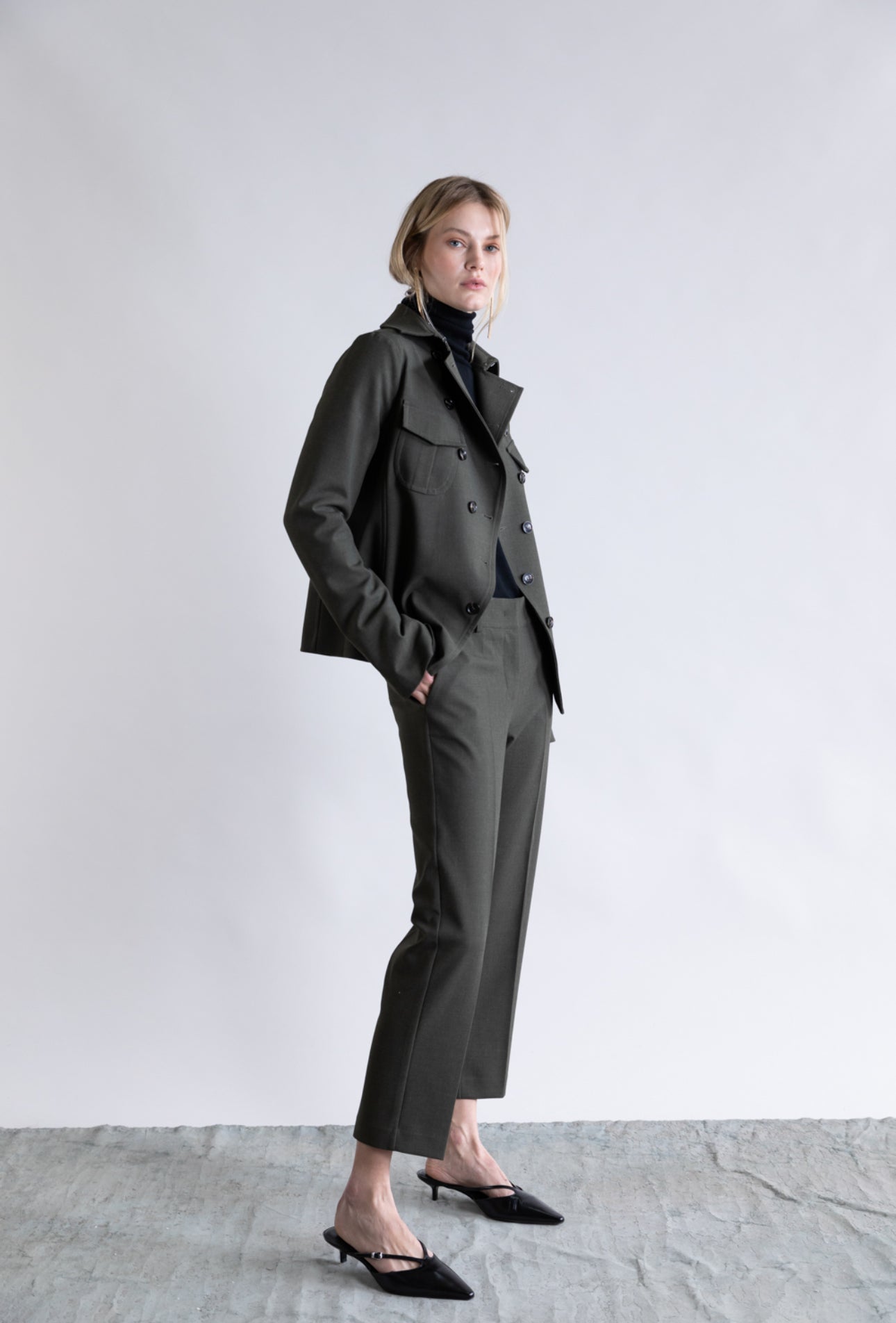 Khaki Jacket - harris boulevard