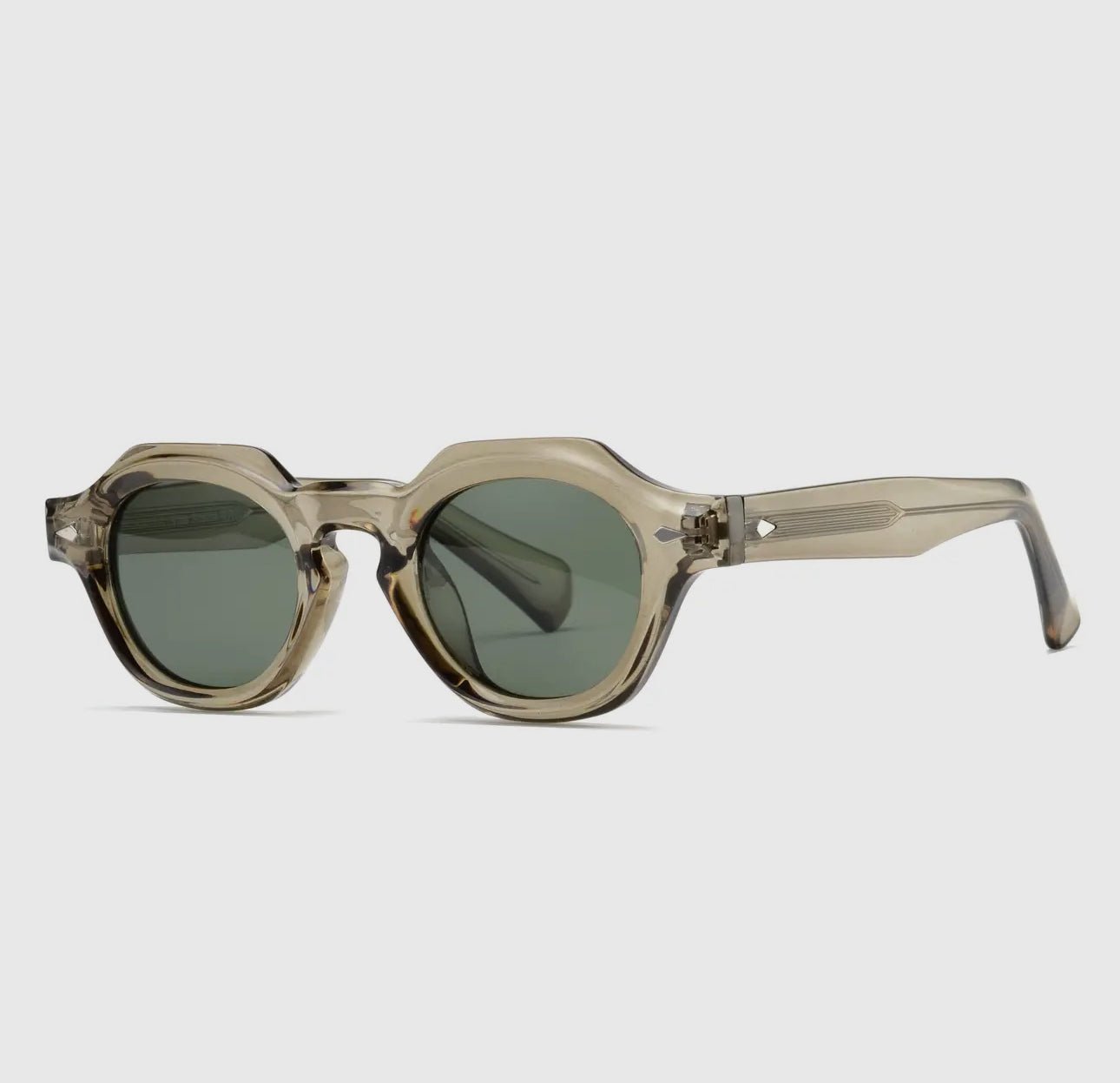 Lamar Olive Green Sunglasses - harris boulevard