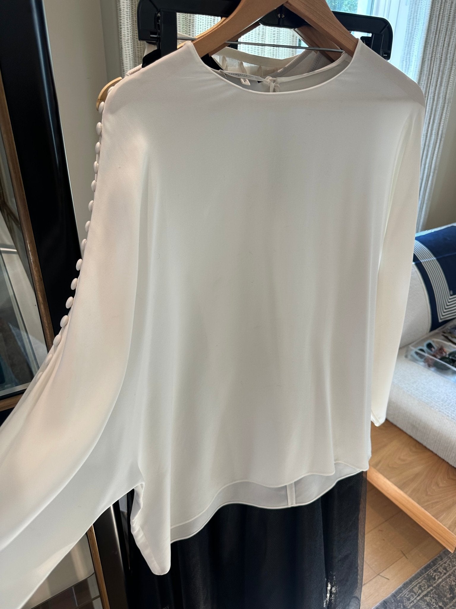 Like New - Lafayette Silk Top - harris boulevard