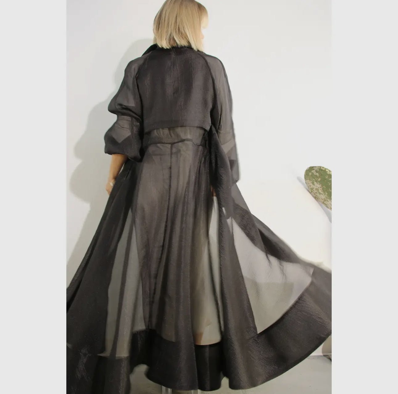 Metallic Organza Coat - harris boulevard