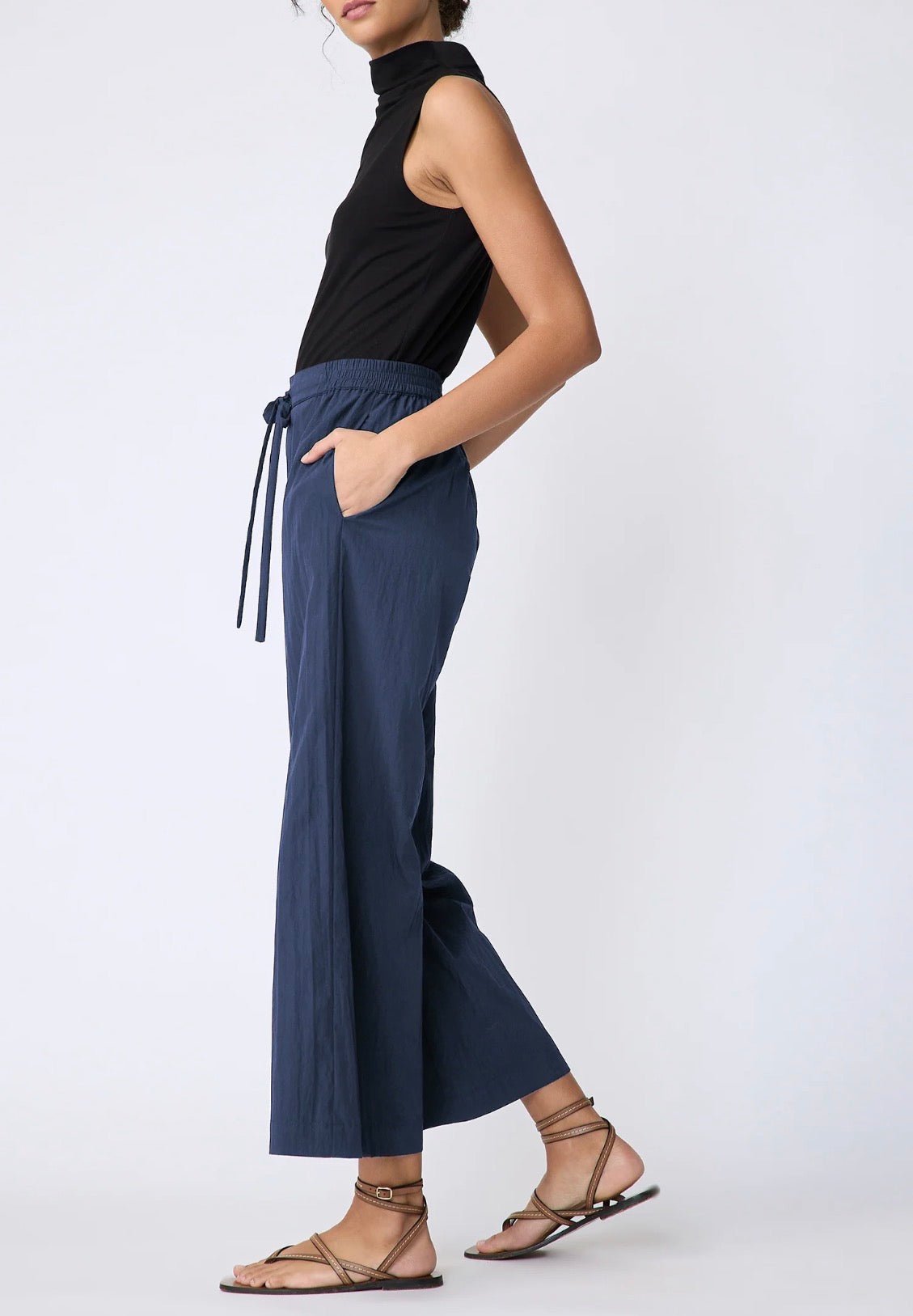 Navy Celeste Pant - harris boulevard