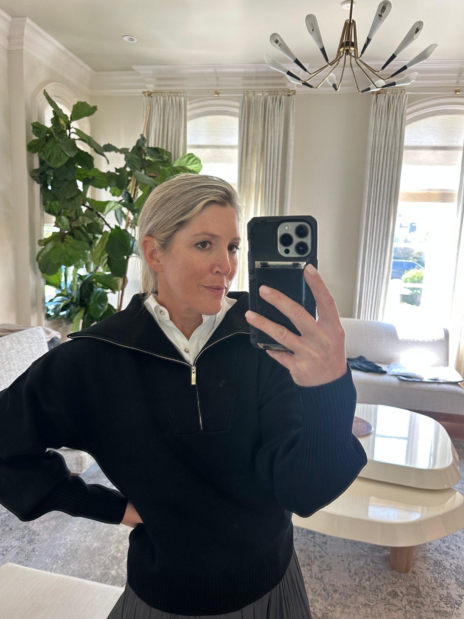 Olly Half Zip Sweater (More colors) - harris boulevard