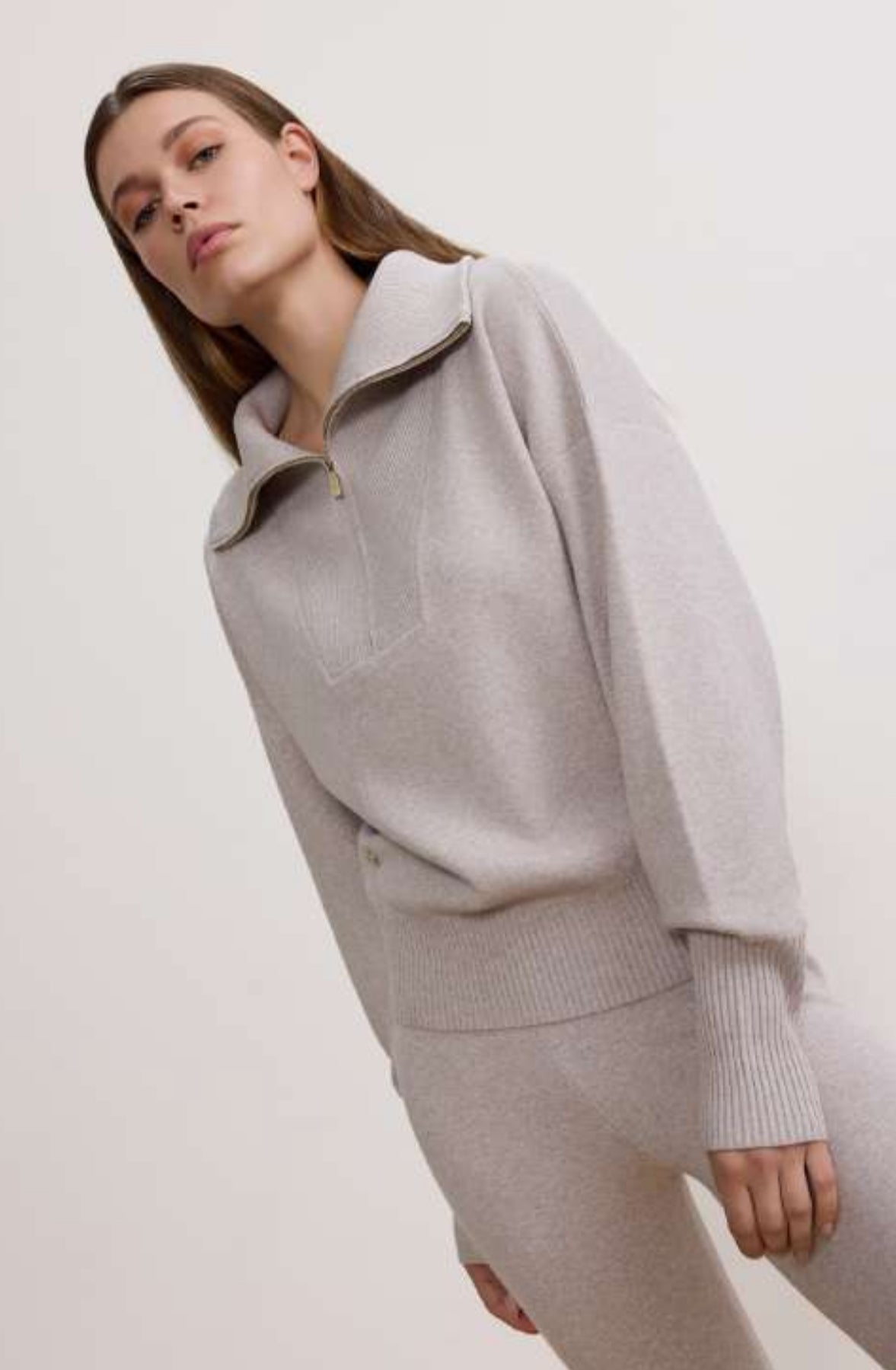 Olly Half Zip Sweater (More colors) - harris boulevard
