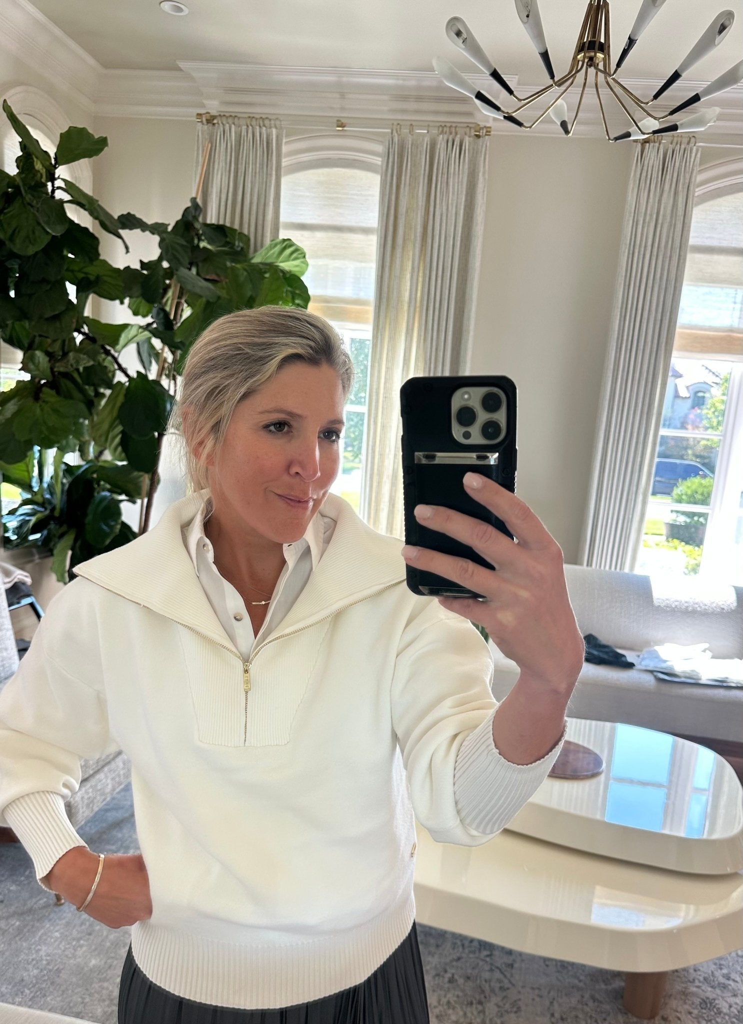 Olly Half Zip Sweater (More colors) - harris boulevard