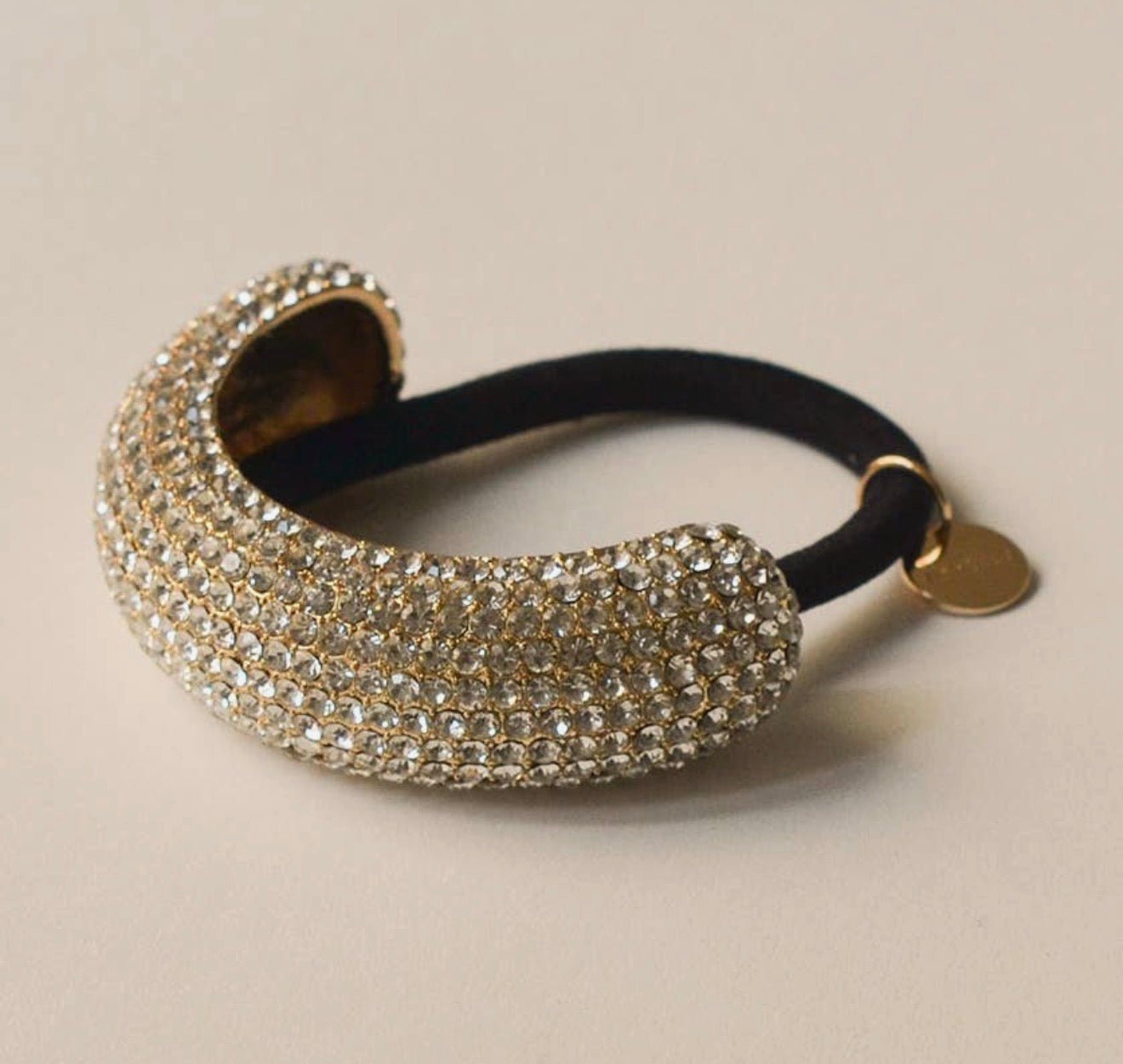 Pave Crescent Metal Hair Tie - harris boulevard