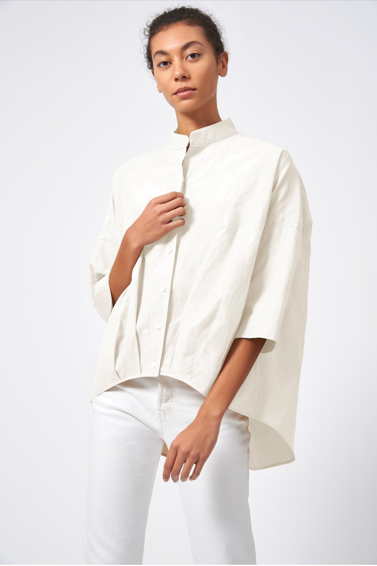 Pleat Hem Kimono Top - harris boulevard