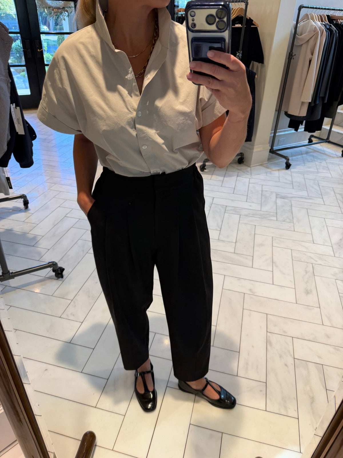 Pleated Barrel Trouser - harris boulevard