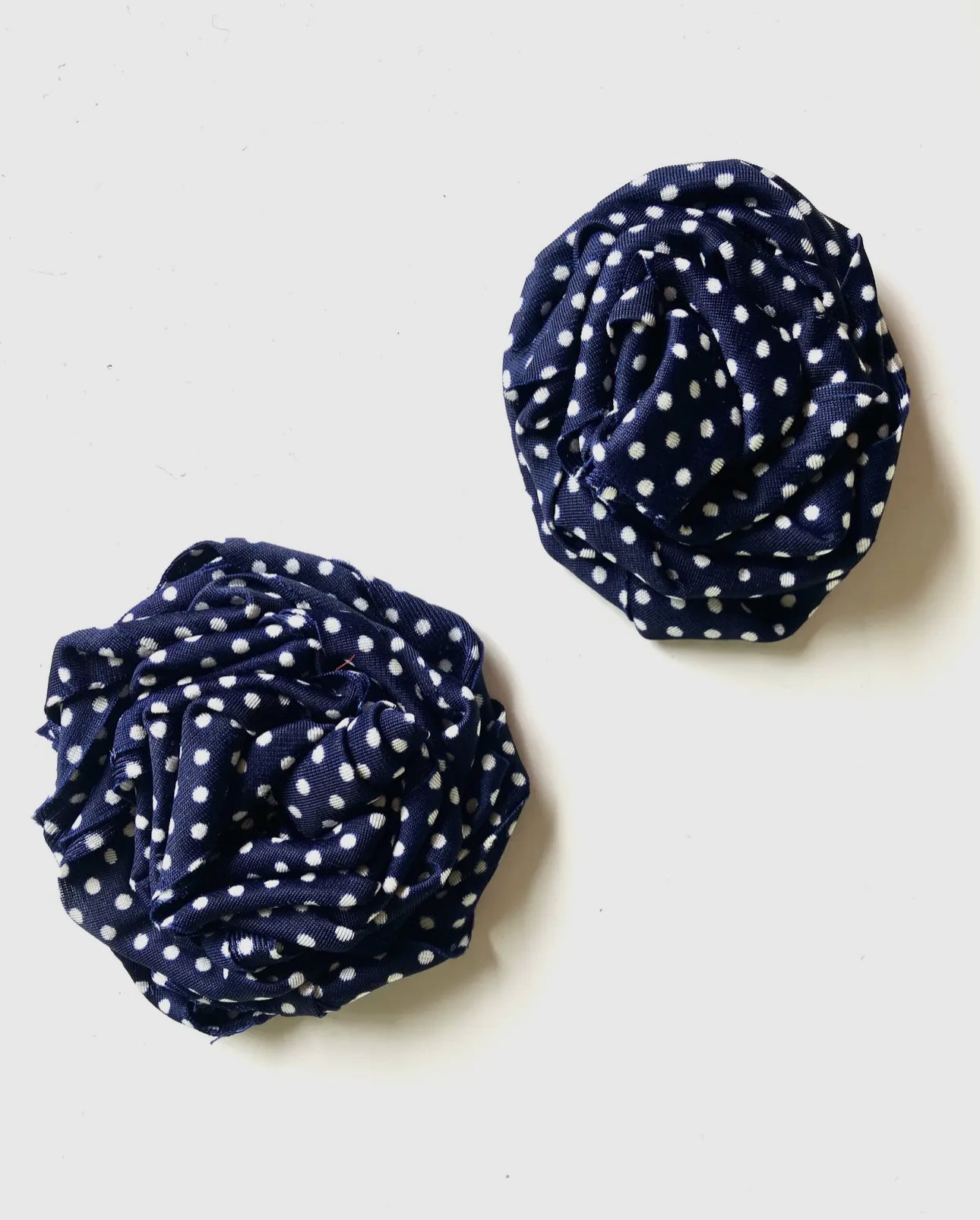 Polka dot fabric brooch - harris boulevard