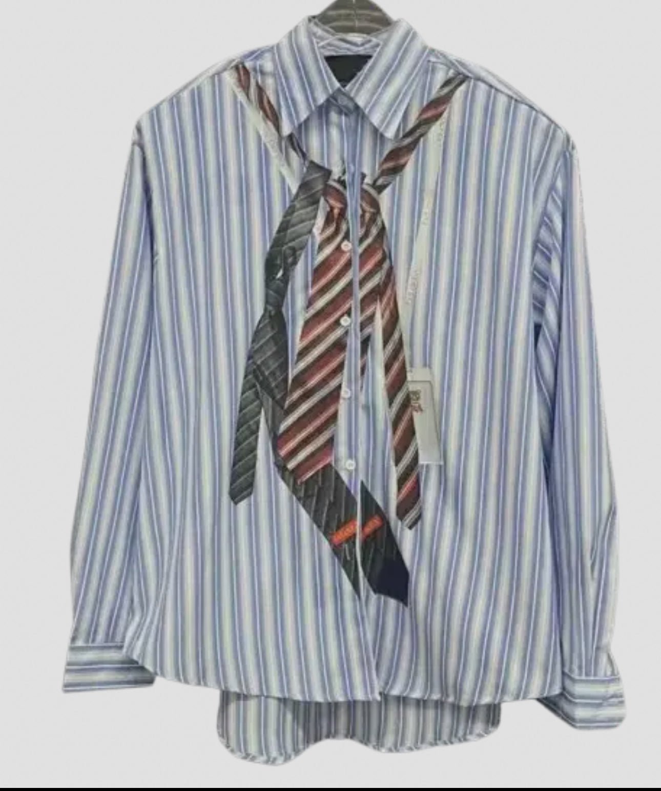 Printed Tie Shirt - harris boulevard